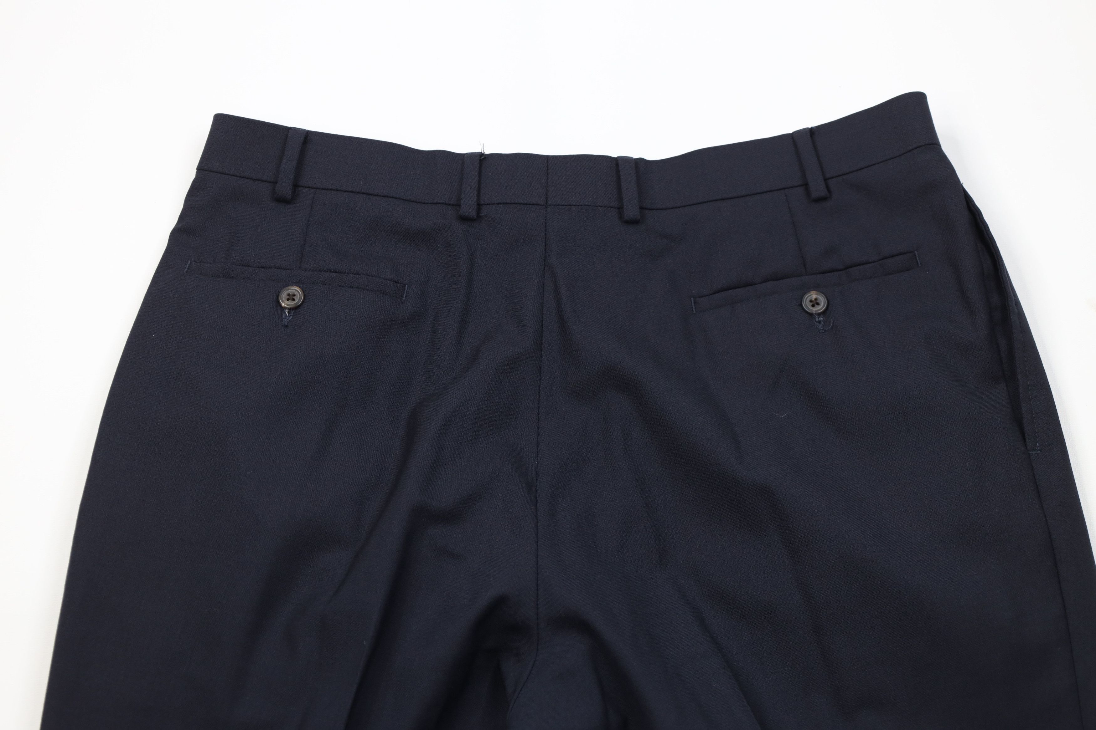 Ralph Lauren Vintage Ralph Lauren Wool Knit Wide Leg Chino Pants Blue Size US 36 / EU 52 - 12 Thumbnail
