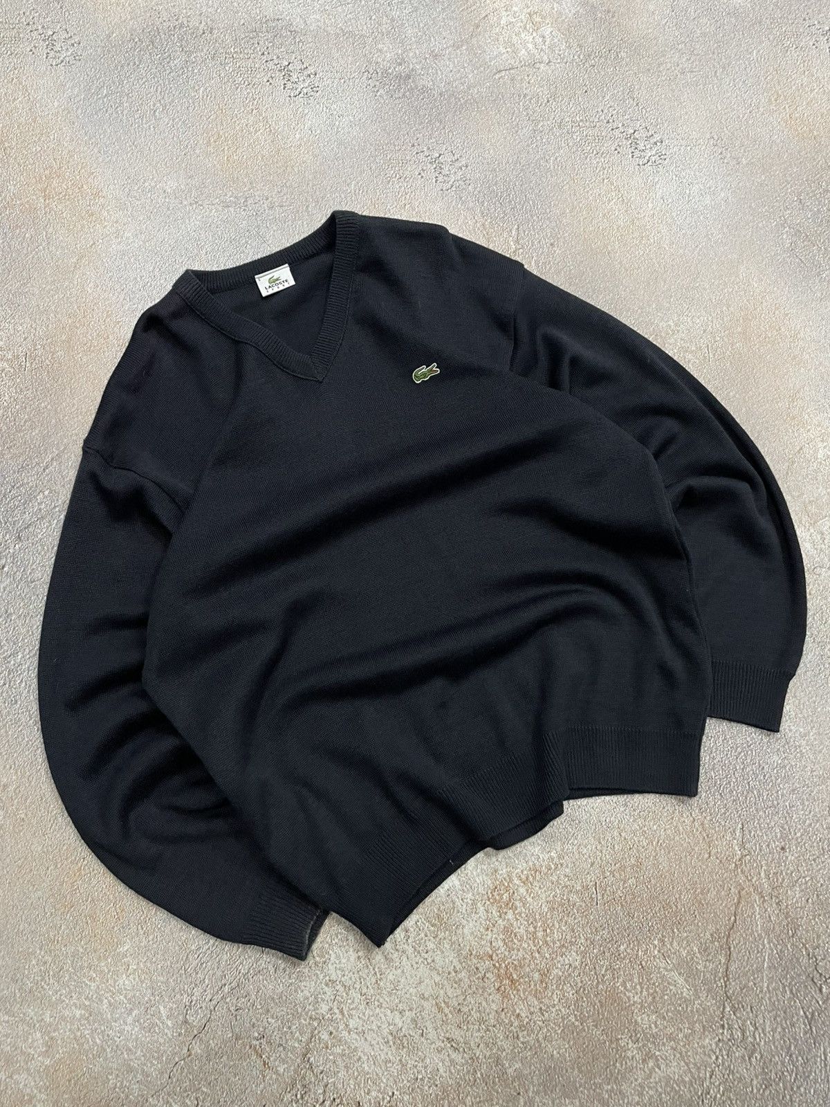Lacoste Vintage Lacoste Navy Wool Knit Sweater Size US XL / EU 56 / 4 - 1 Thumbnail