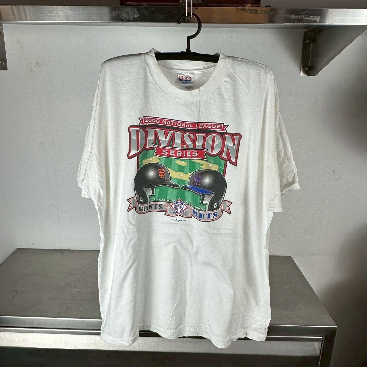 Vintage ​​​Vintage 2000 MLB Division Series Giants VS Mets T-shirt Size US XXL / EU 58 / 5 - 1 Thumbnail