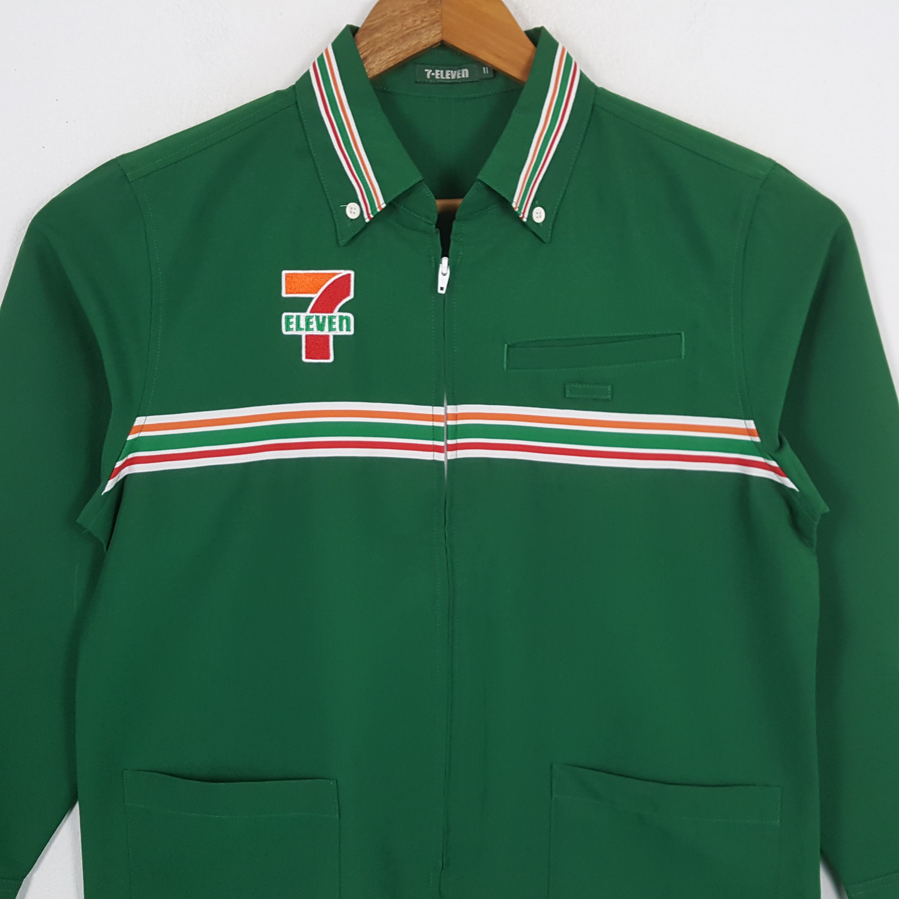 Japanese Brand × Vintage Vintage 7-ELEVEn Japanese Workers Uniform Shirt Jacket Size US S / EU 44-46 / 1 - 4 Thumbnail
