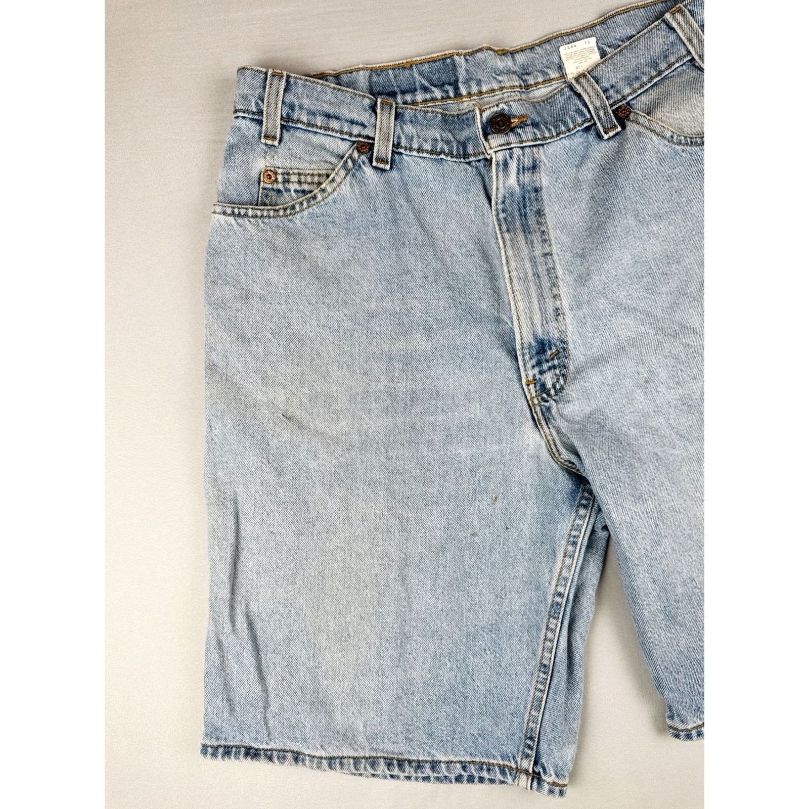 Levi's VINTAGE Levi’s 560 Orange Tab USA Denim Shorts Light Wash 34 Brown? Size US 34 / EU 50 - 6 Thumbnail