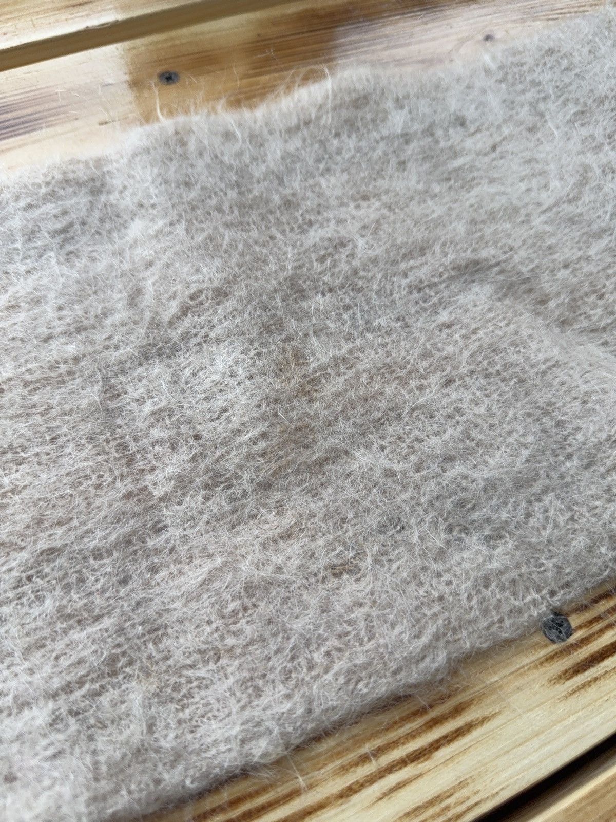 Japanese Brand Retro 80s Rare Vintage All Mohair Plus Scotland Fuzzy Scarf Size ONE SIZE - 13 Thumbnail