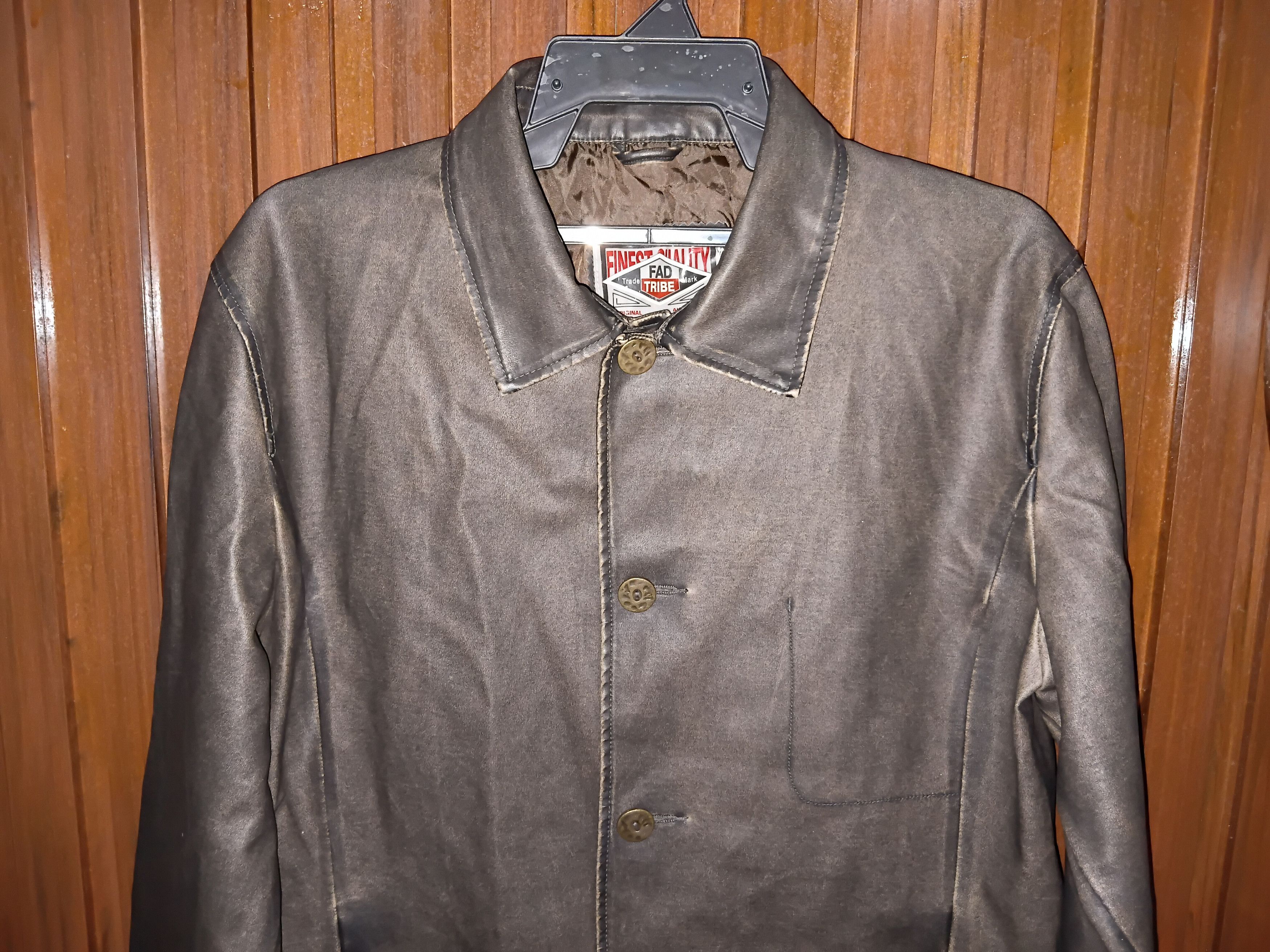 Fad Three Fad Tribe Wax Jacket Size US L / EU 52-54 / 3 - 3 Thumbnail