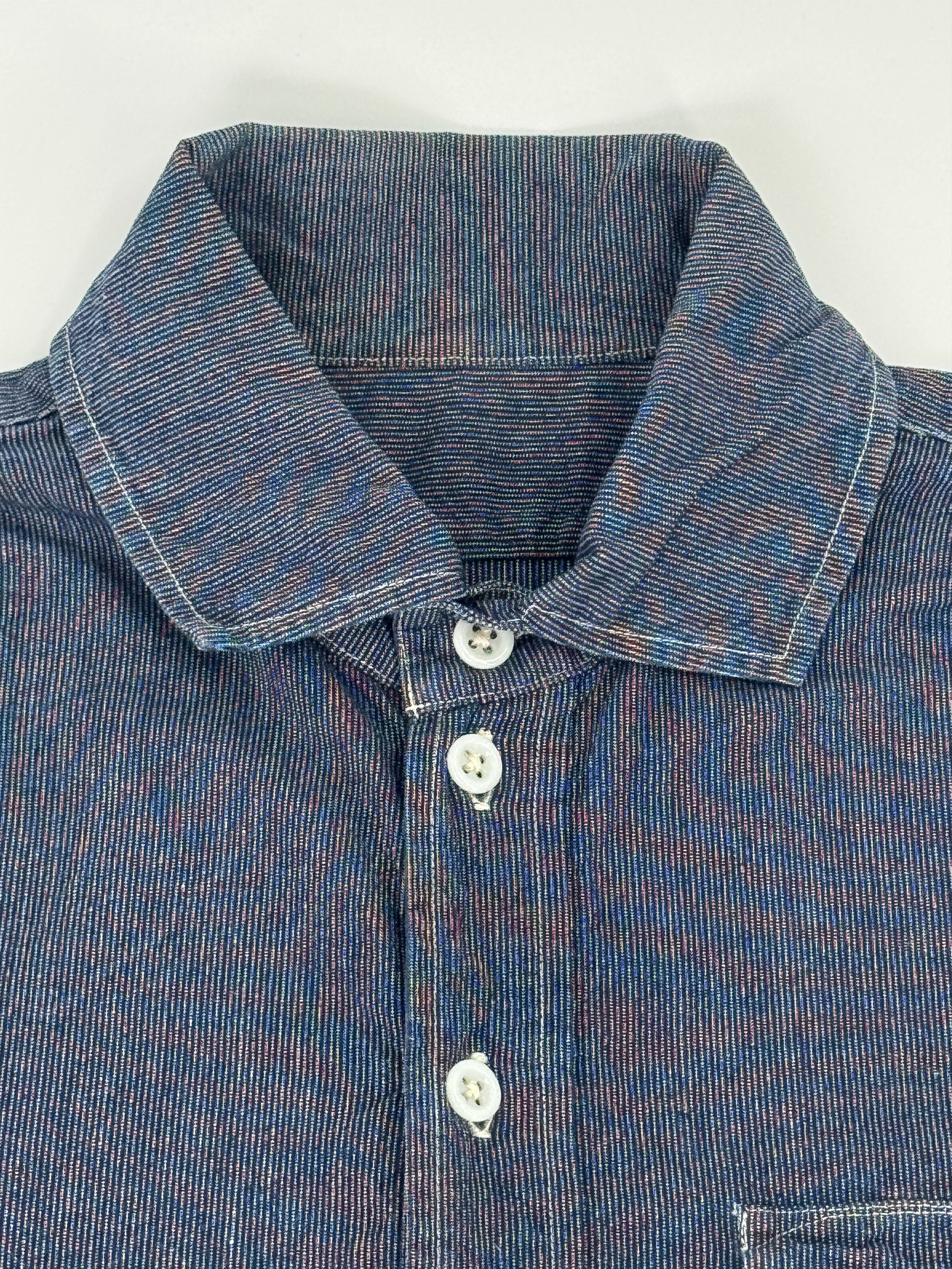 Mister Freedom × Sugar Cane Mister Freedom Sugar Cane Indigo Stripe Reno Shirt 14 1/2 Size US S / EU 44-46 / 1 - 3 Thumbnail