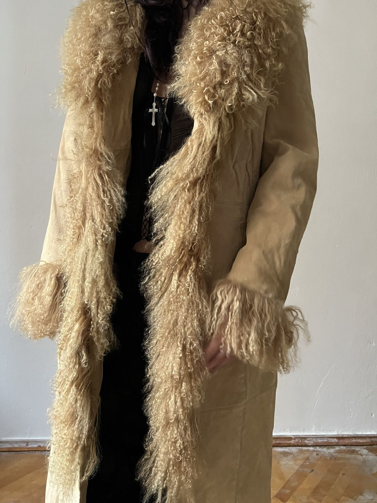 Vintage lama fur coat penny lane Size M / US 6-8 / IT 42-44 - 2 Thumbnail