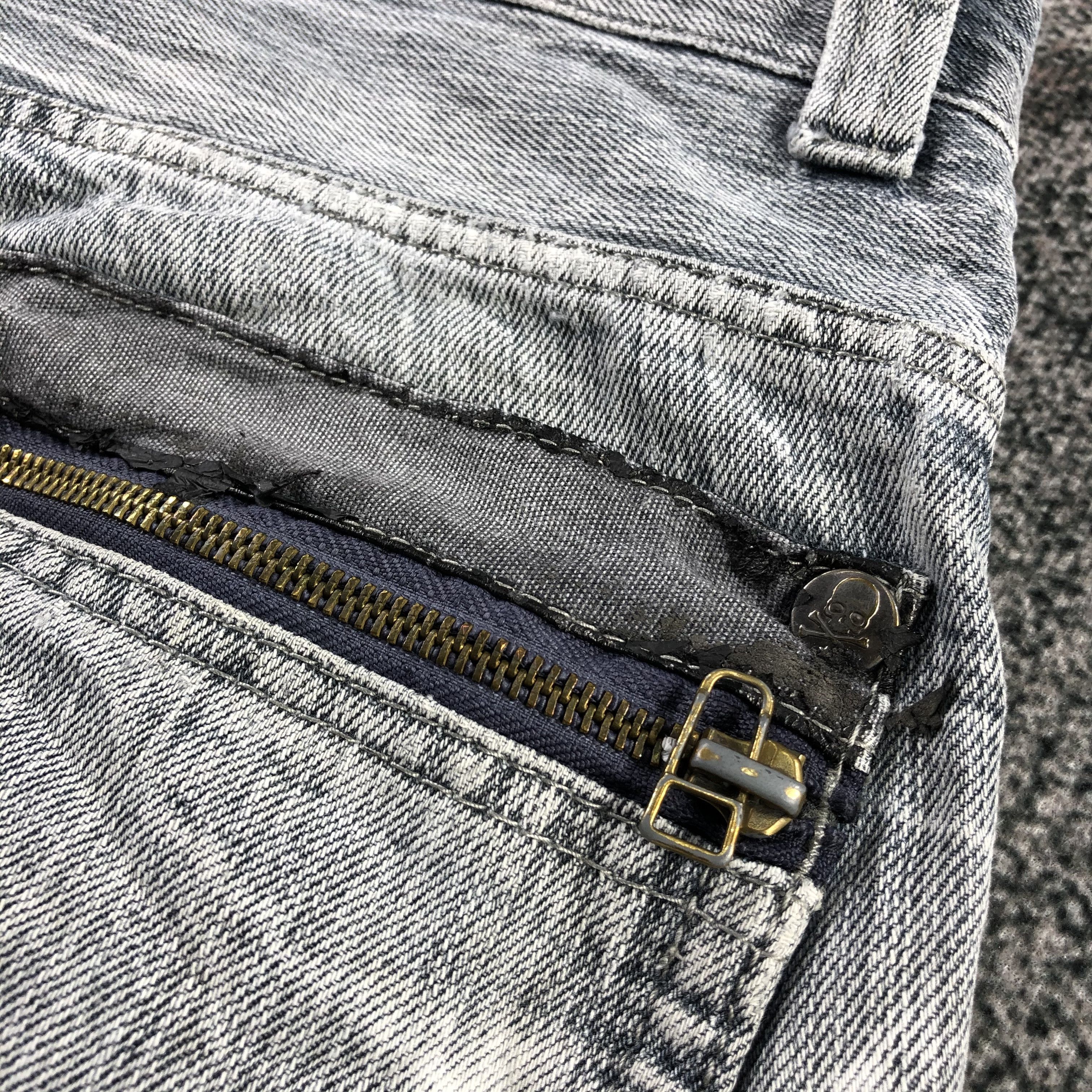 Japanese Brand Dominate Handcrafted Jeans Faded Blue Denim KJ1331 Size US 30 / EU 46 - 6 Thumbnail