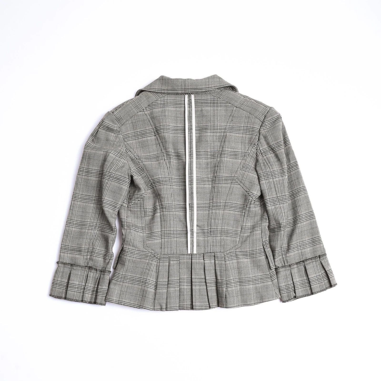 Dolce & Gabbana Women's D&G Dolce & Gabbana Plaid Wool Blazer Jacket Size XS Size XS / US 0-2 / IT 36-38 - 2 Thumbnail