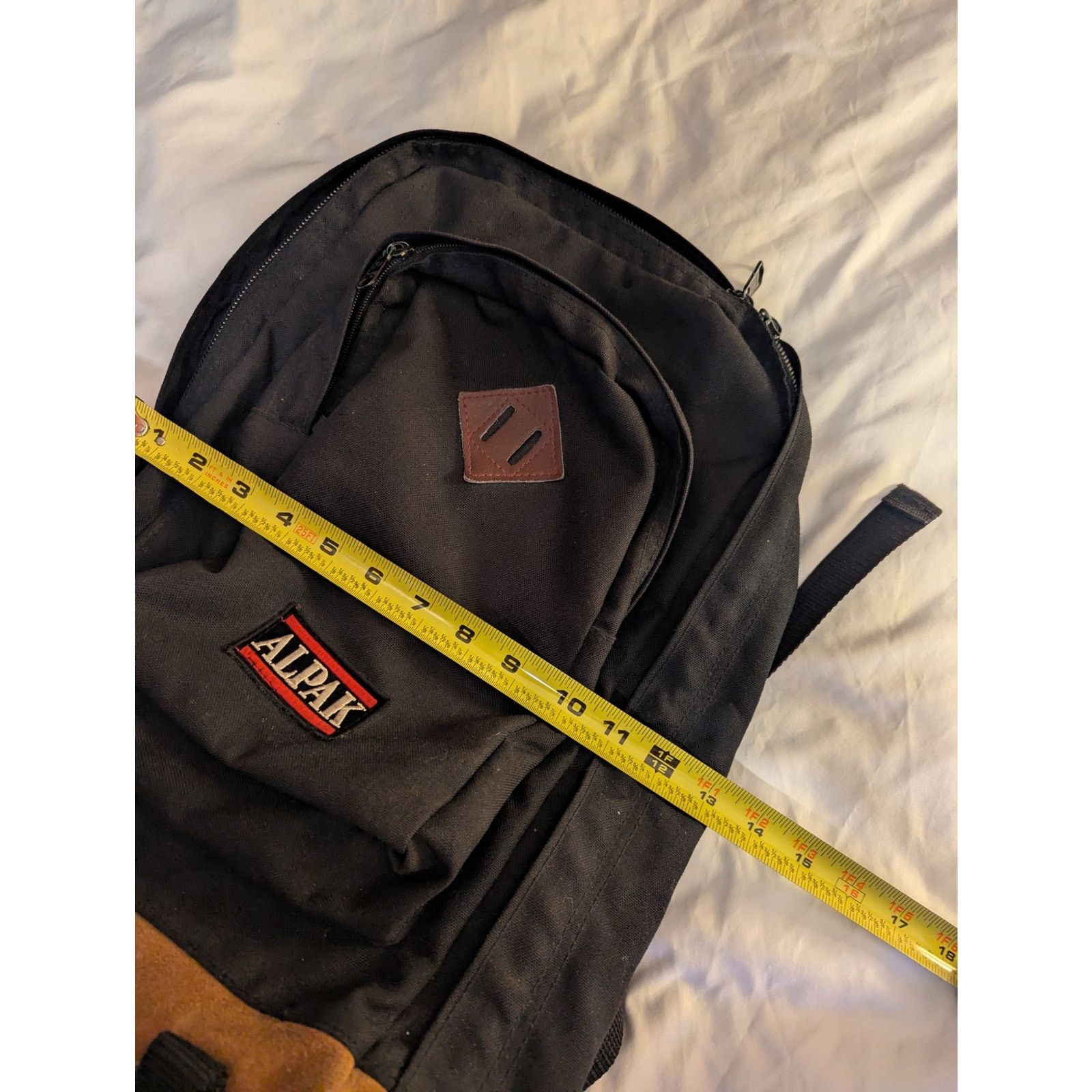 Jansport Vintage Alpak Leather Bottom Backpack Bookbag Daypack Black Size ONE SIZE - 2 Thumbnail