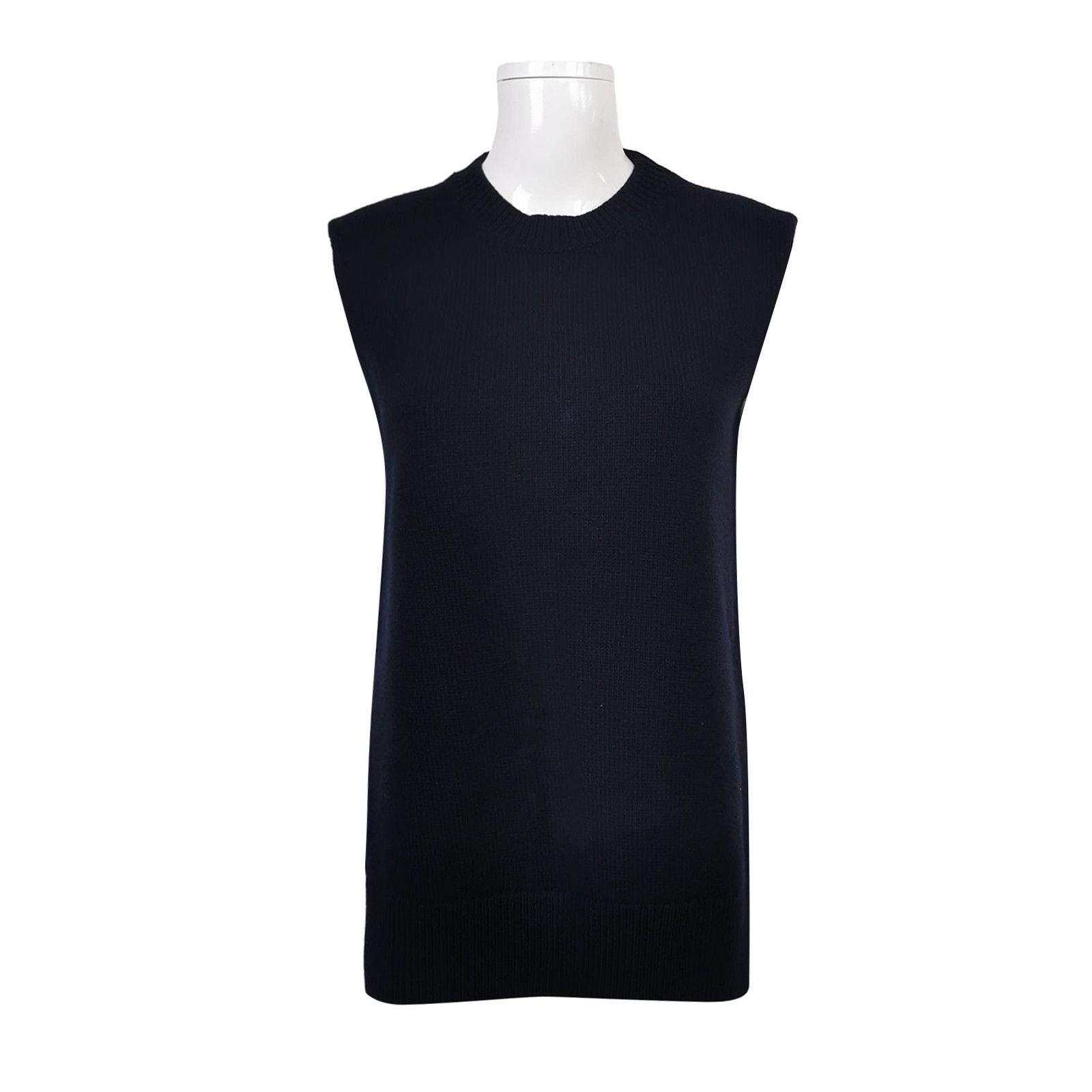 Jil Sander JIL SANDER JIL SANDER Wool Solid Color Round Neck Vest Siz Size US XS / EU 42 / 0 - 1 Thumbnail