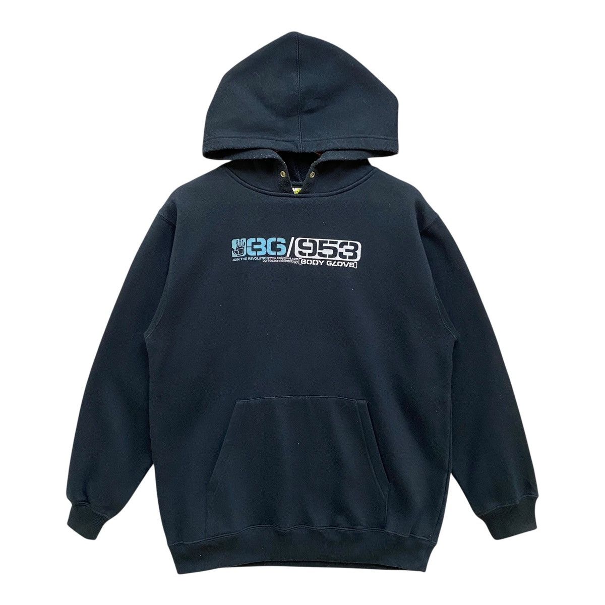 Body Glove Vintage Body Glove Hoodie Black Y2K Surf Style Medium Size US M / EU 48-50 / 2 - 1 Thumbnail