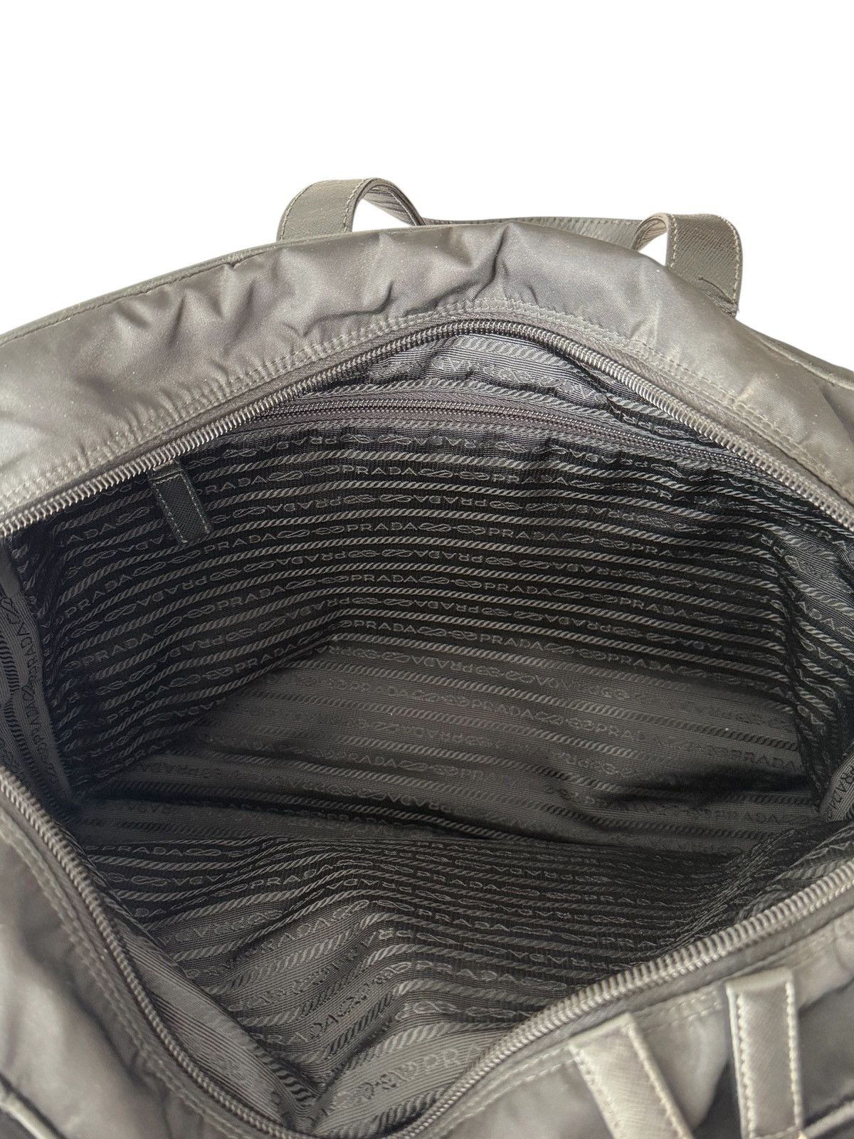 Prada Prada Saffiano Leather Nylon Travel Bag Size ONE SIZE - 9 Thumbnail