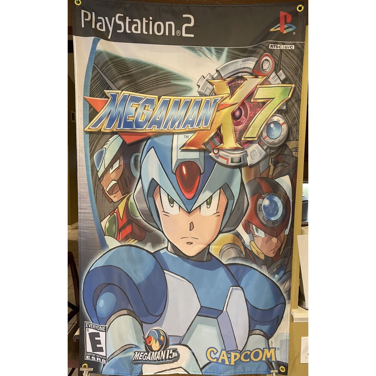 Playstation PS2 Mega Man X7 5' Flag Banner Sony PlayStation 2 Capcom Size ONE SIZE - 1 Thumbnail