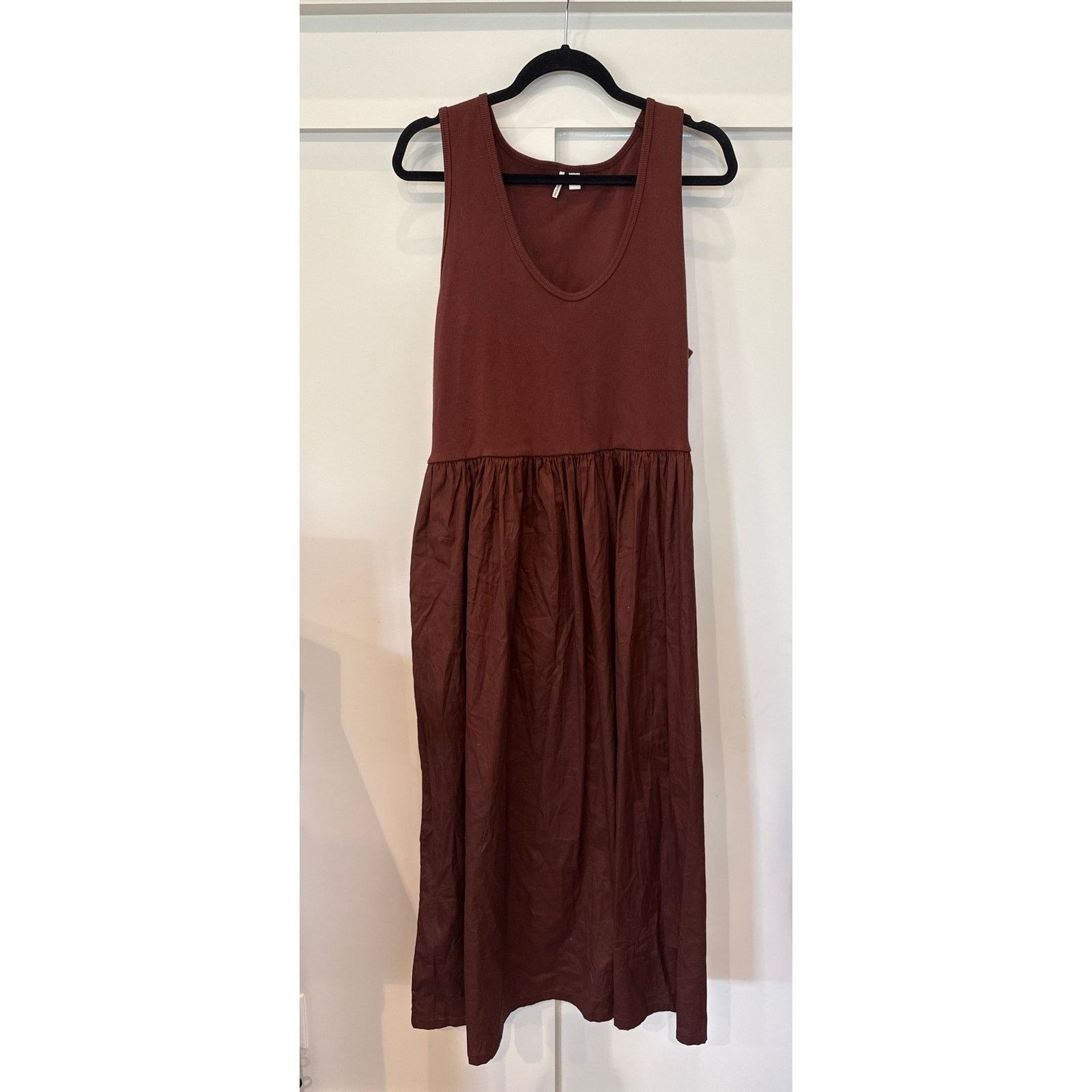 Nordstrom Nordstrom Mixed Media Cotton Tank Poplin Maxi Dress ,2X Size XXL / US 16-18 / IT 52-54 - 6 Thumbnail