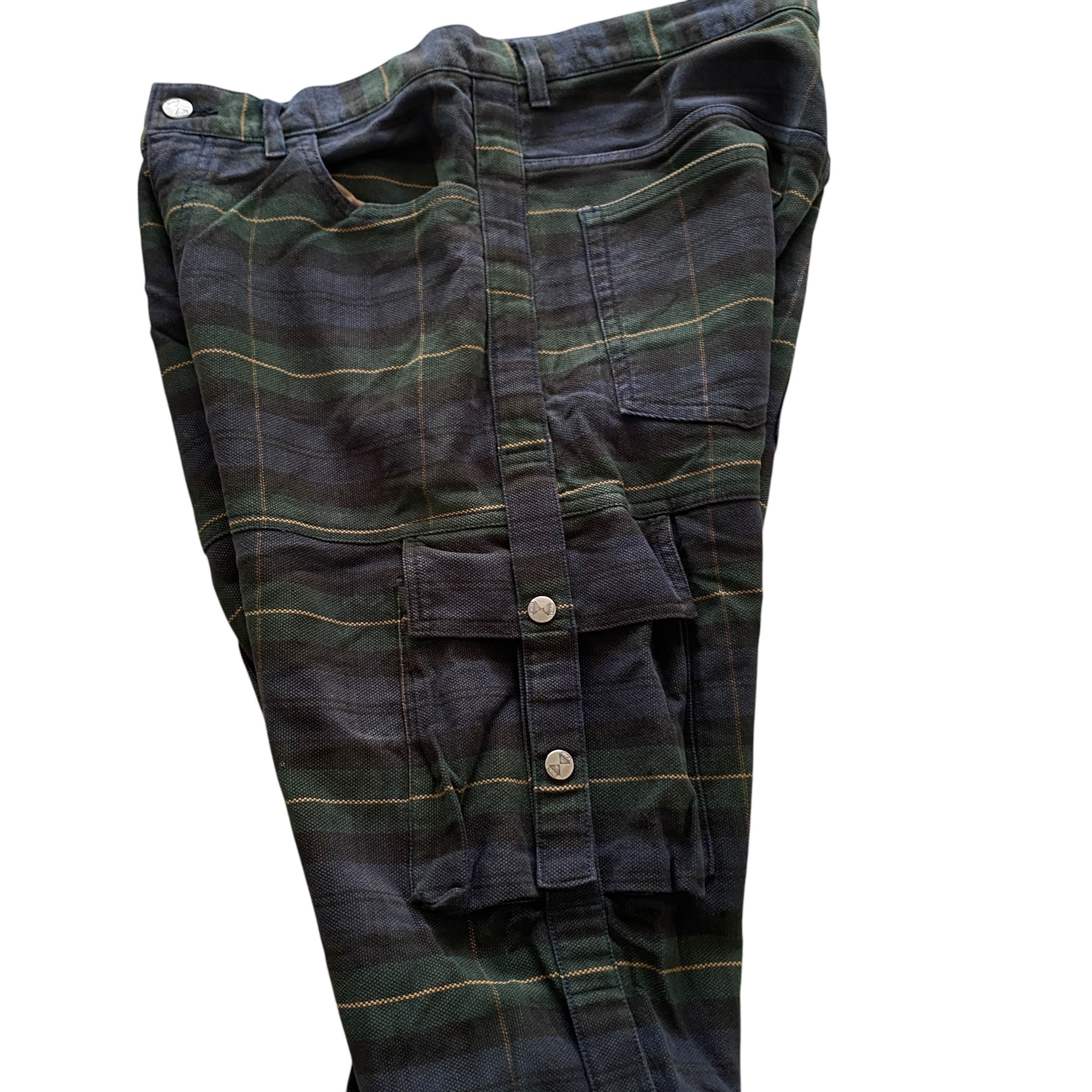 Vintage Final Home Plaid Trousers Cargo Pants