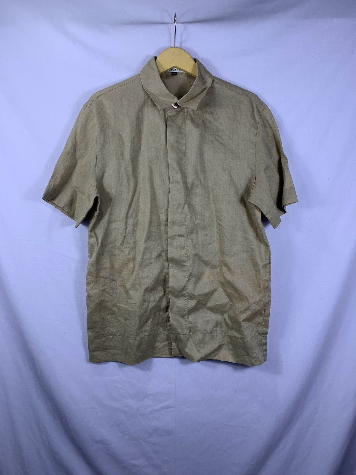 Solid Homme × Wooyoungmi SOLID HOMME collar Linen shirt Size US L / EU 52-54 / 3 - 1 Thumbnail