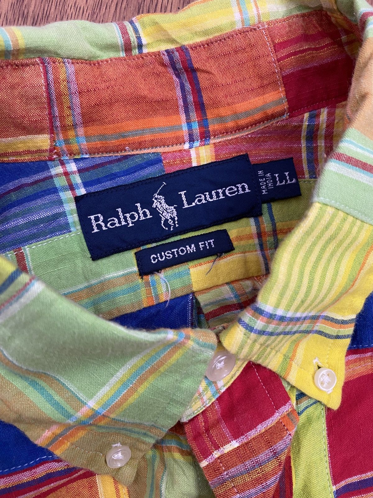 Polo Ralph Lauren Polo ralph lauren patchwork shirt Size US L / EU 52-54 / 3 - 4 Thumbnail