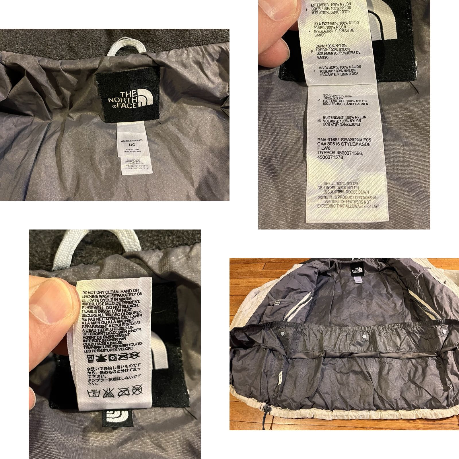 The North Face The North Face 600 Series Alis Quilted Puffer Coat Women's Large White Size L / US 10 / IT 46 - 9 Thumbnail