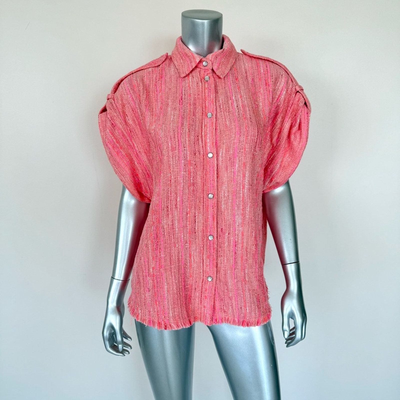 Iro NWT!!! IRO Paris tweed shirt/jacket size 34FR or 4US 495$ Size S / US 4 / IT 40 - 1 Thumbnail