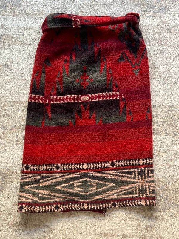 Polo Ralph Lauren Polo Ralph Lauren Aztec Skirt Vintage 90s Wool Made in Italy Size 34" / US 12 / IT 48 - 12 Thumbnail
