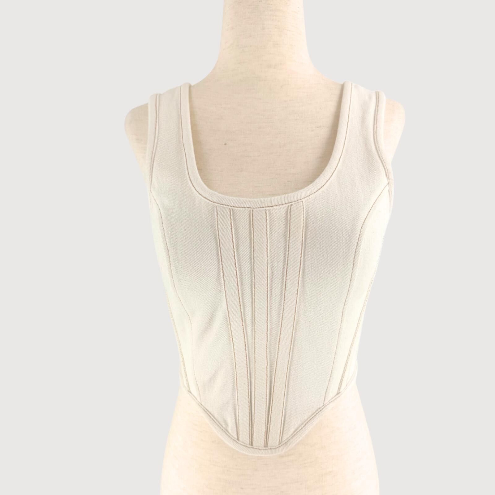 Other Rafa Homme Corset Style Denim Tank Top S Size S / US 4 / IT 40 - 1 Thumbnail