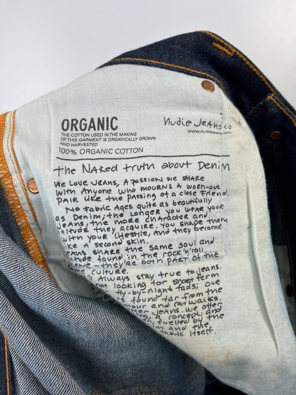 Other Nudie Jeans Co Organic Cotton Slim Fit Dark Denim Size L Size US 30 / EU 46 - 4 Thumbnail