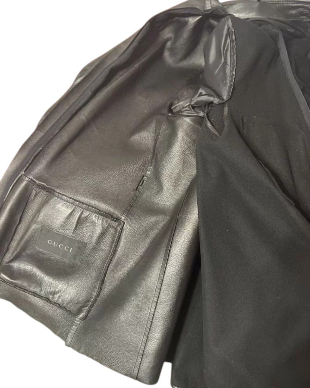 Gucci TOM FORD ERA WOOL LINED LEATHER JACKET Size US M / EU 48-50 / 2 - 3 Thumbnail