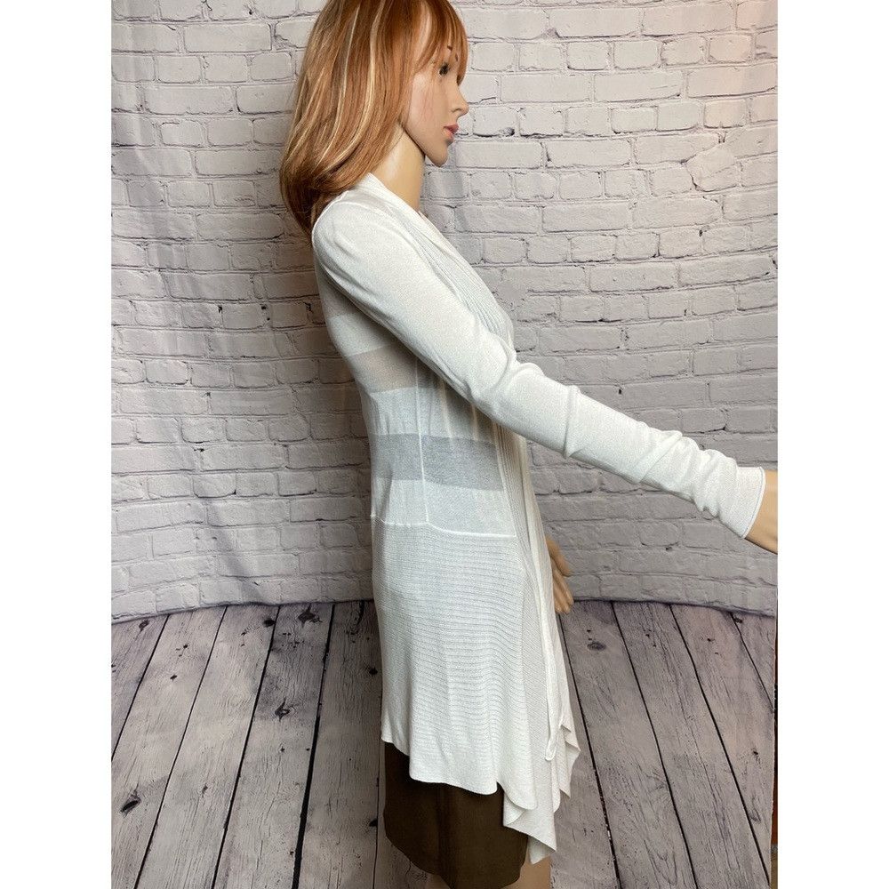 White + Warren White + Warren Open Front Rayon Cotton Cardigan Size S Size S / US 4 / IT 40 - 3 Thumbnail