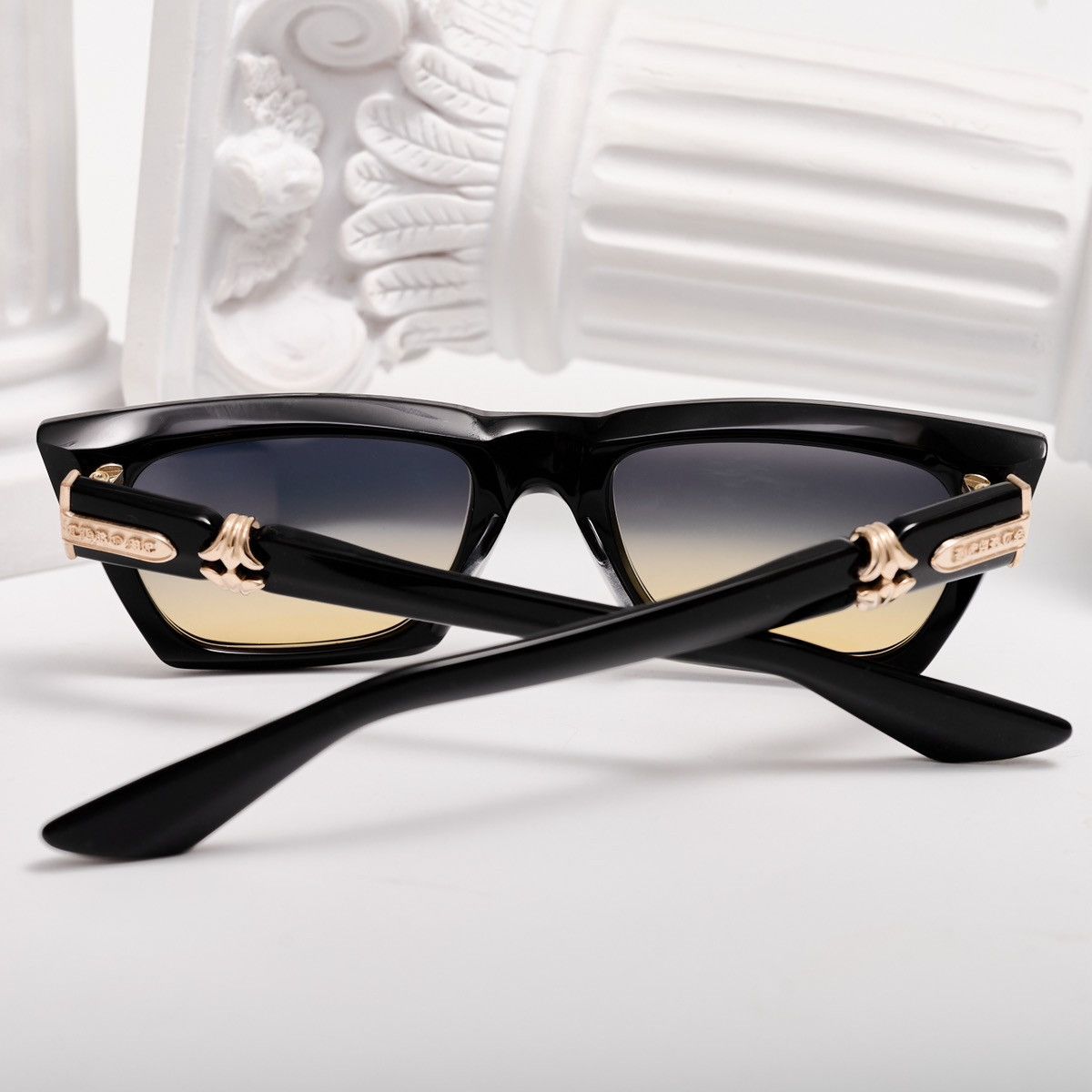 Chrome Hearts CHROME HEARTS CLITERALLY BLACK-18KGP SUNGLASSES Size ONE SIZE - 7 Thumbnail