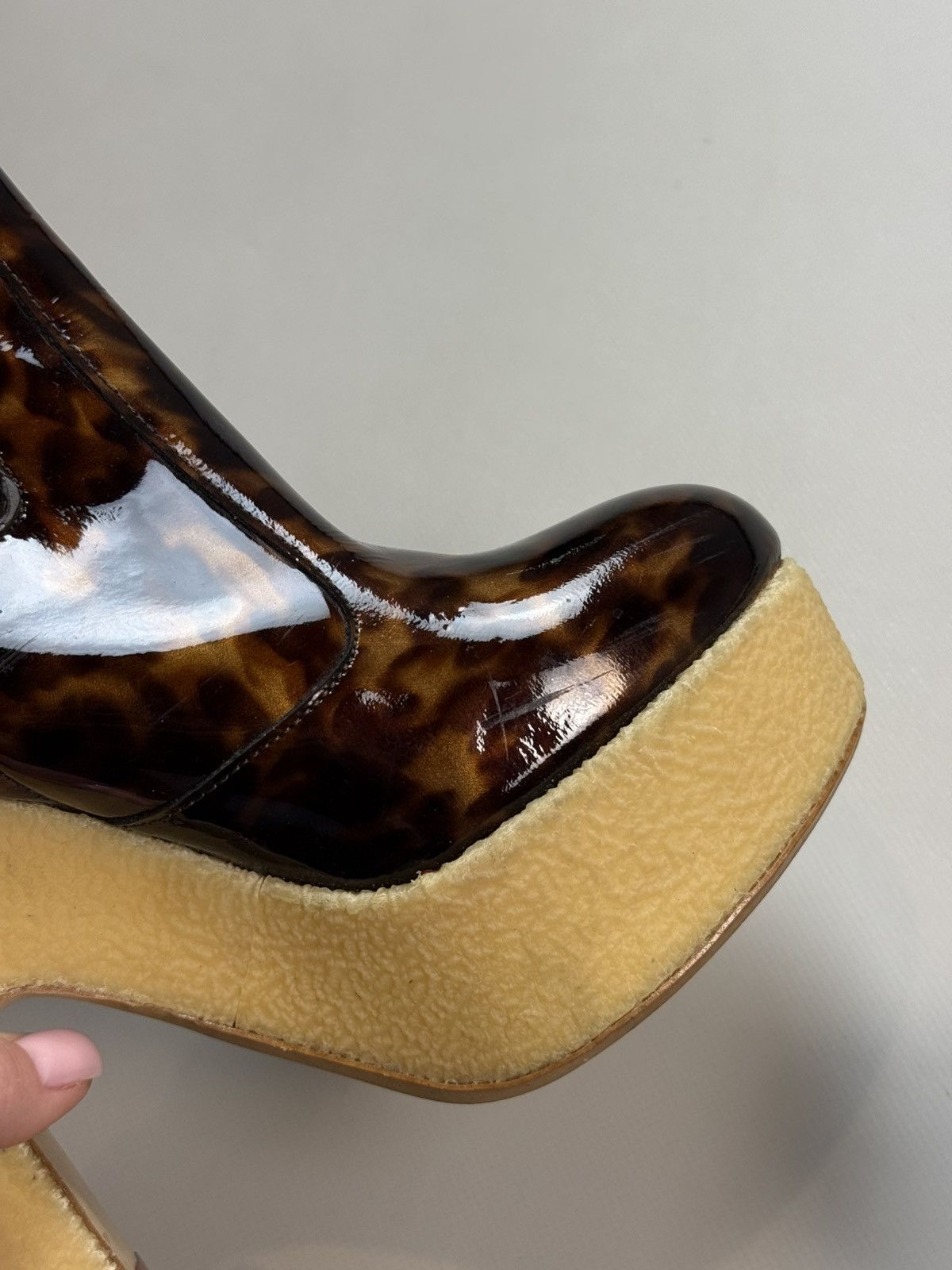 Allsaints Blaise Chelsea Leopard Pattern Platform Heels Boots Size US 6 / IT 36 - 21 Thumbnail
