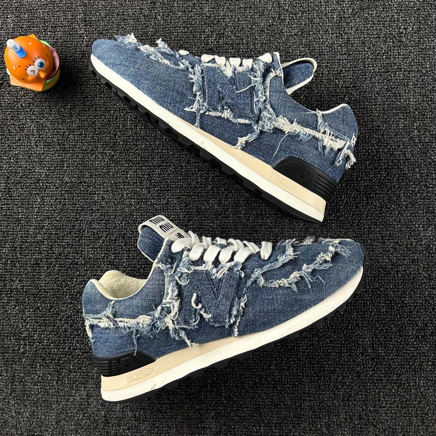 Miu Miu MIU MIU Women's Denim Distressed Sneakers Size US 6 / IT 36 - 4 Thumbnail