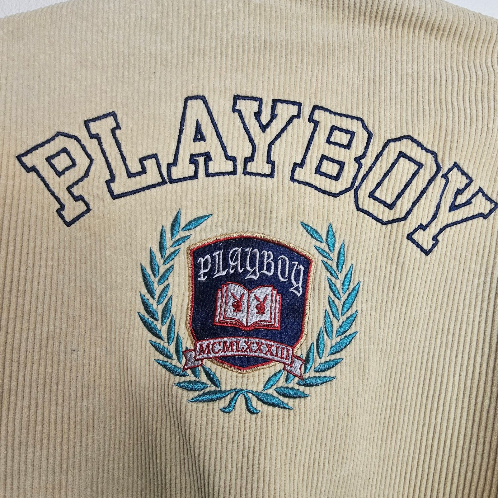 Pacsun Pacsun Playboy Mens Corduroy Bomber Jacket Size M/L Varsity Size US L / EU 52-54 / 3 - 10 Thumbnail