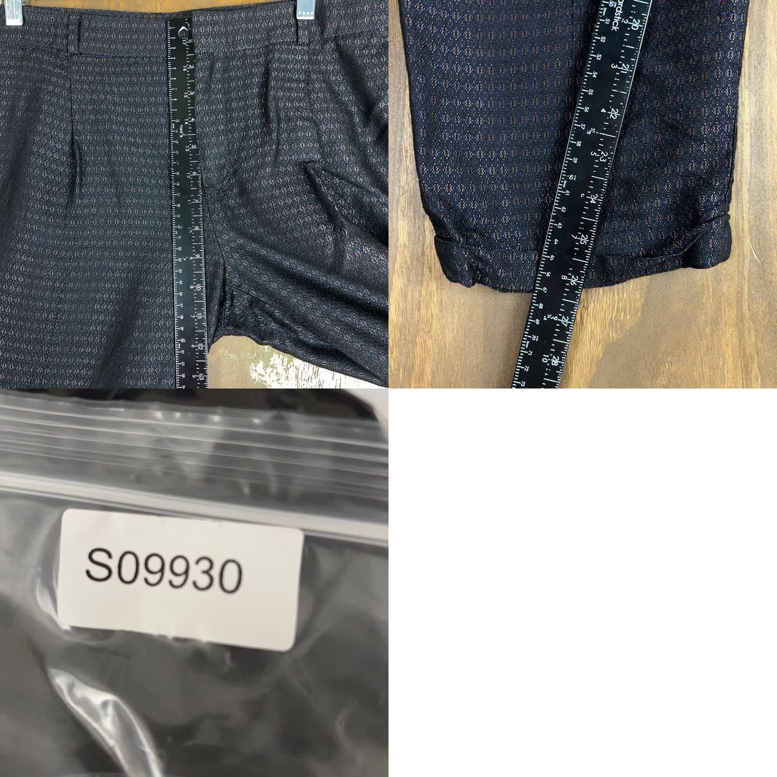 Banana Republic Banana Republic Womens Pants Purple Metallic Mid Rise Avery Fit Cuffed Hems 10 Size 24" / US 00 / IT 34 - 8 Thumbnail