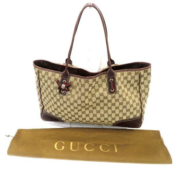 Gucci Gucci Gucci GG Pattern Tote Bag 161719 Canvas Tote Bag 161719 in Good Condition Size ONE SIZE - 1 Thumbnail