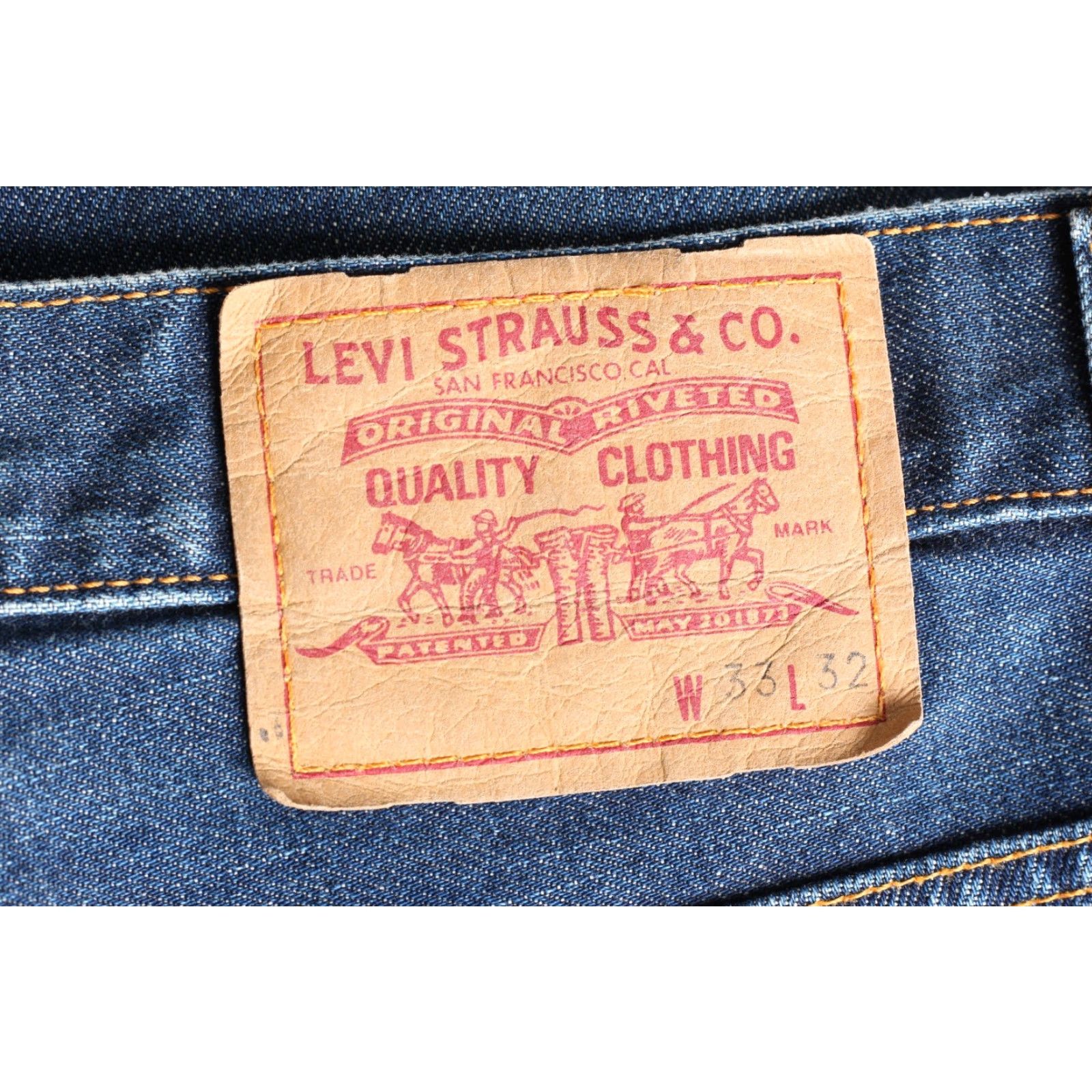 Levi's VINTAGE Levi’s Bootcut Jeans Men Size W33 L32 DZ6931 - Levi's Jeans Men 33x32 Blue Vintage Boots Cut Denim Regular Rise Mid 10-12in 5-Pocket - Mens Size US 33 - 4 Thumbnail