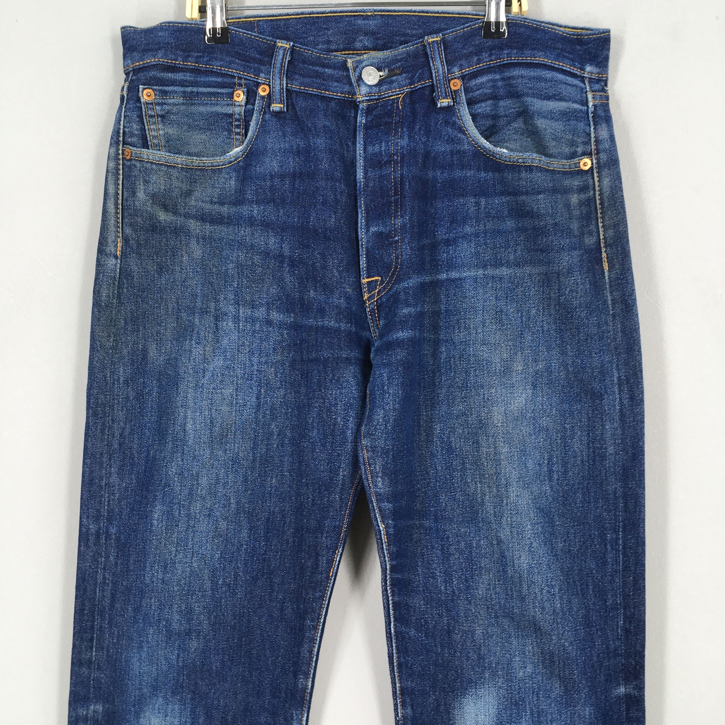Levi's Size 29x32 Vintage 90s Levi's 501 Splash Stonewash S47 Size US 33 - 2 Thumbnail