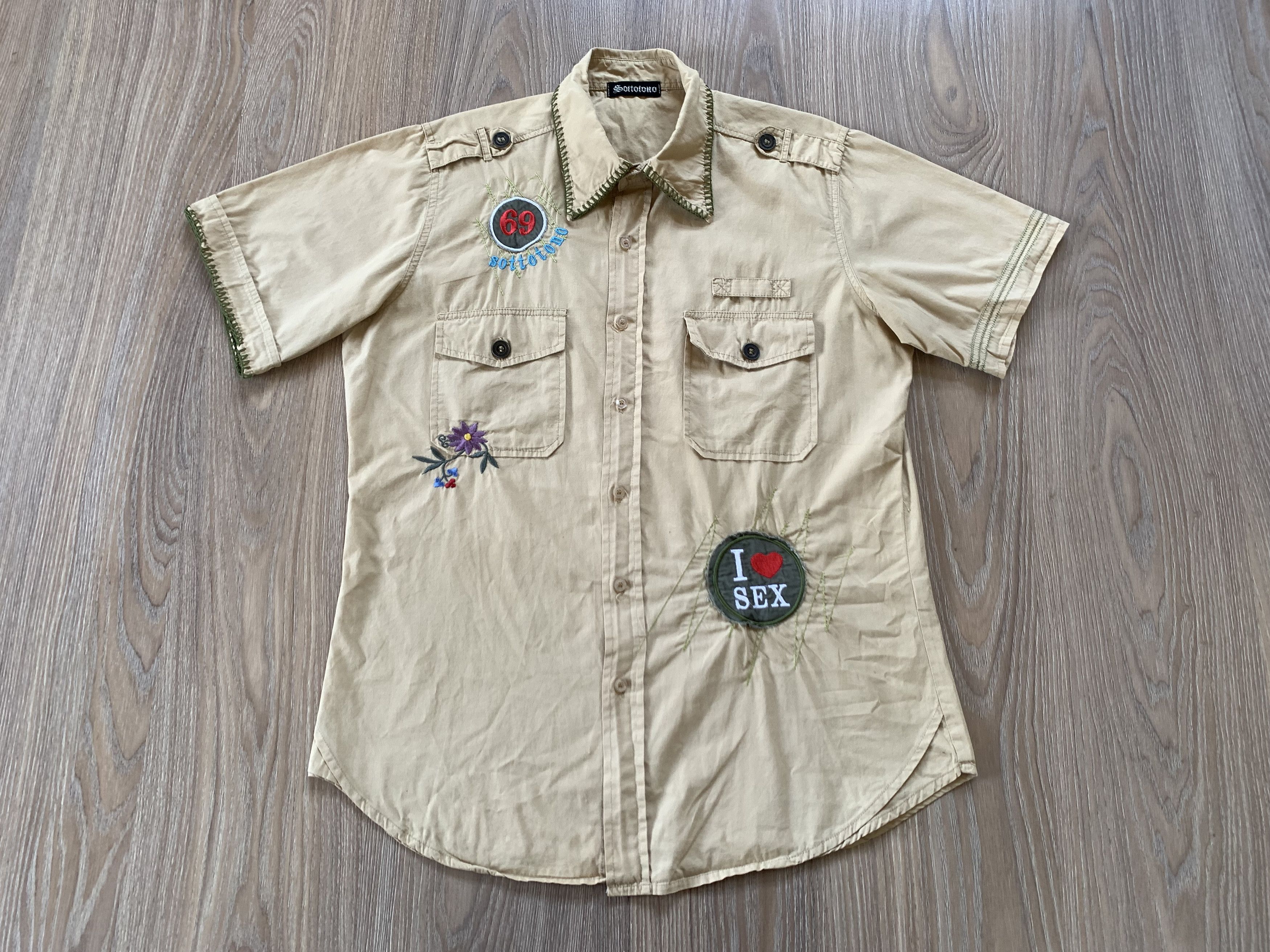 Band Tees Vintage I Love Sex Sottotona Button Up Shirt Size US M / EU 48-50 / 2 - 2 Thumbnail