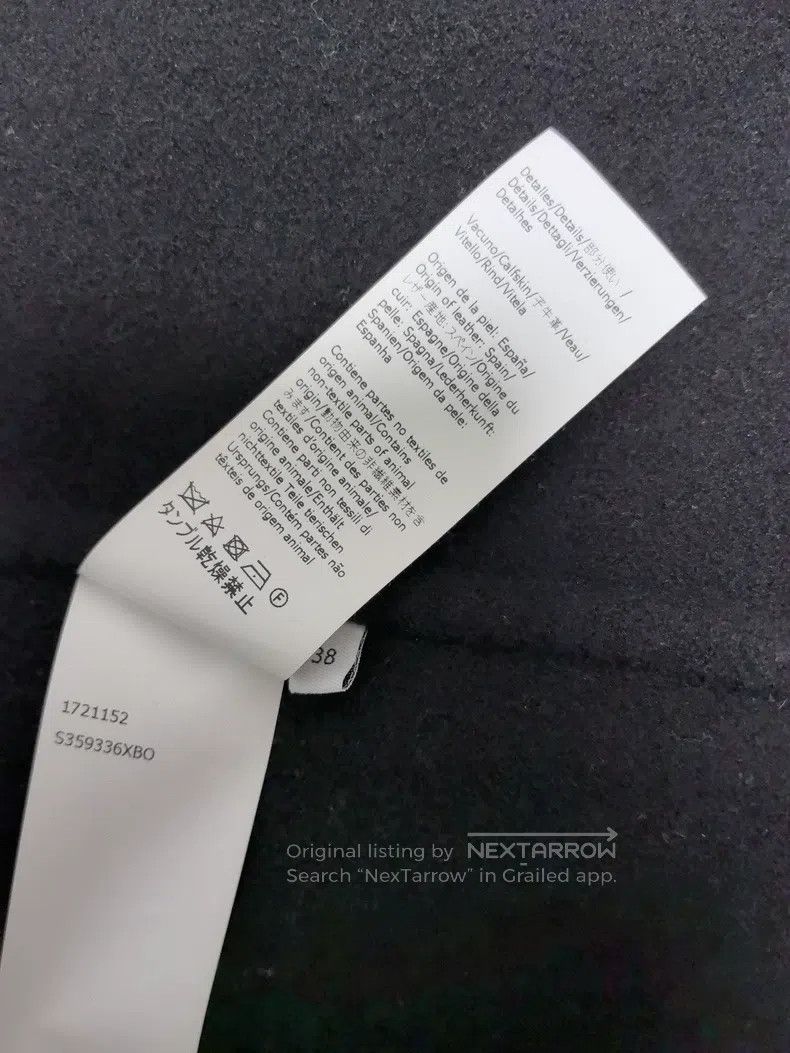 Loewe Loewe Black woolen overcoat with logo on the cuff Size XS / US 0-2 / IT 36-38 - 5 Thumbnail