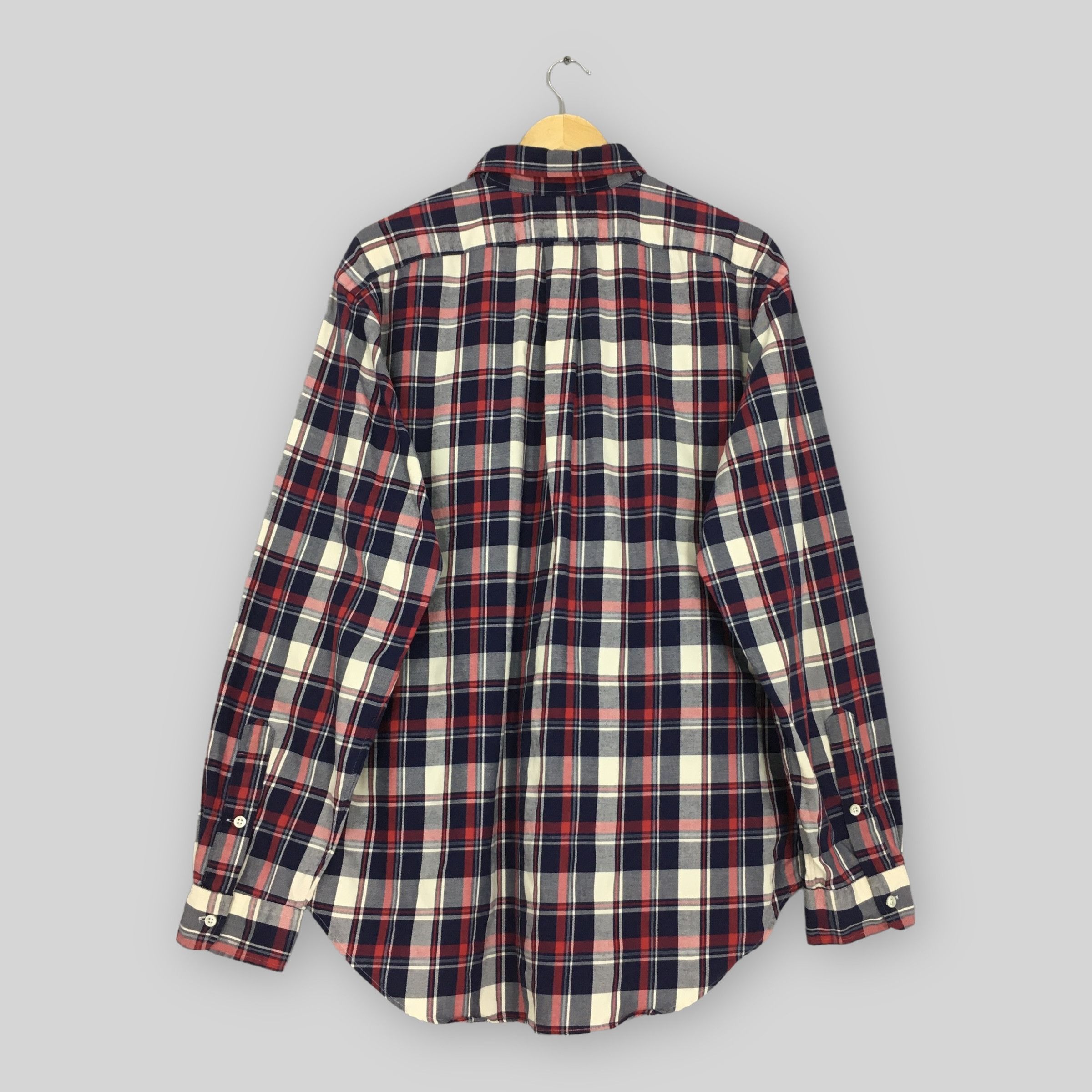 Polo Ralph Lauren × Ralph Lauren × Vintage Vintage Polo Ralph Lauren Checkered Flannel Shirt XLarge Size US XL / EU 56 / 4 - 8 Thumbnail