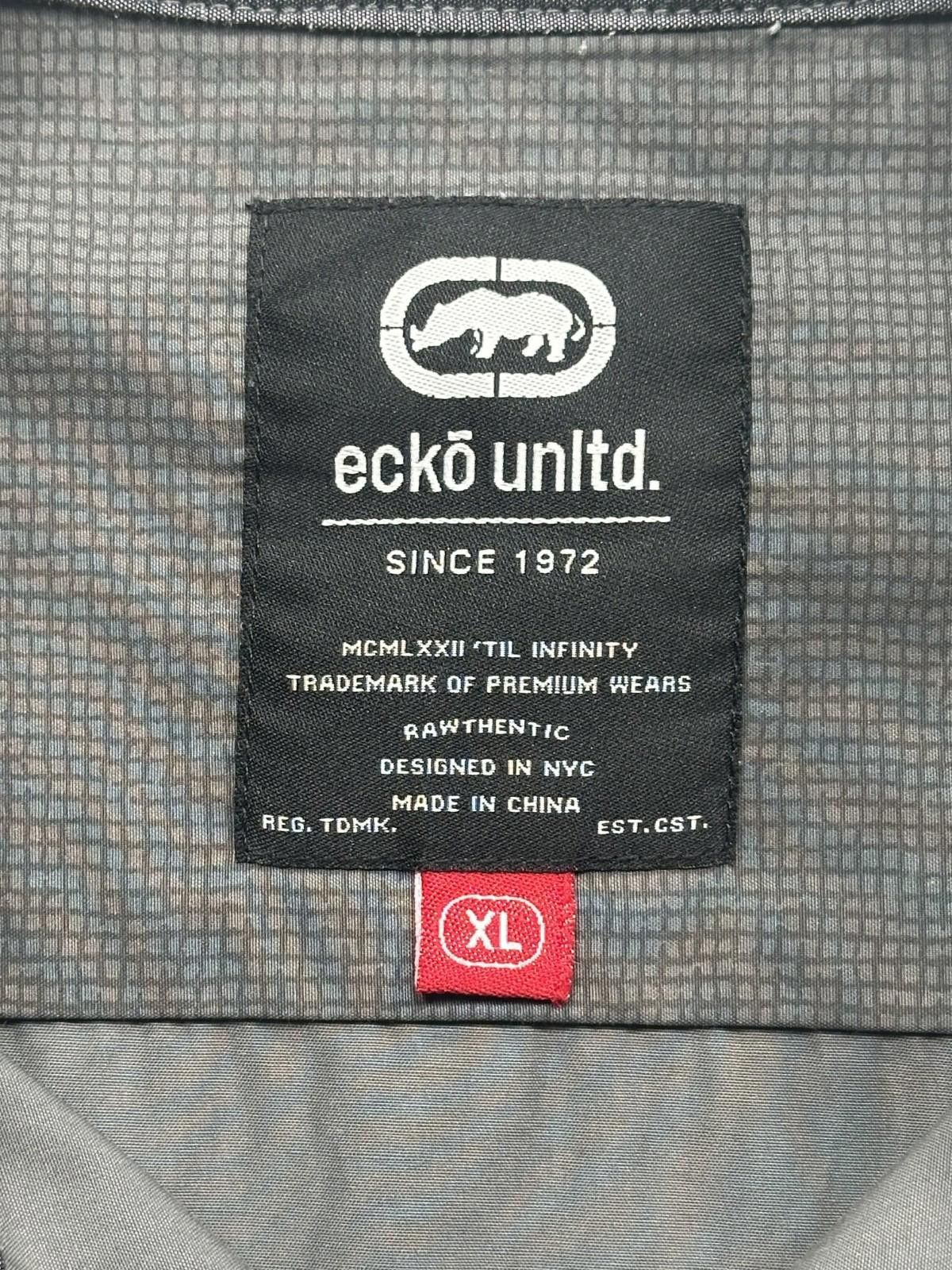 Ecko Unltd. Ecko Unlimited Short Sleeve Button Down Shirt Gray Mens XL Size US XL / EU 56 / 4 - 7 Thumbnail