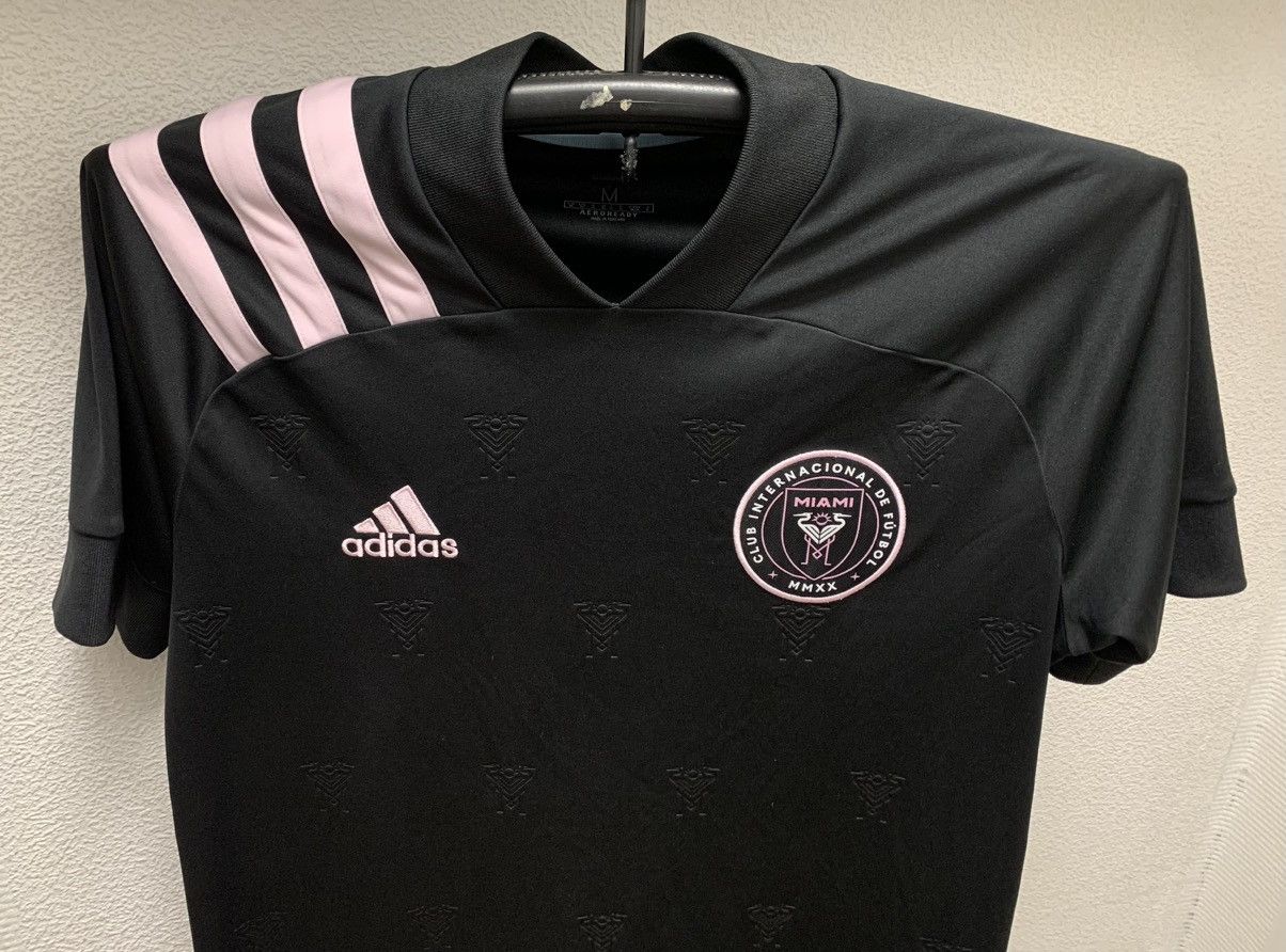 Adidas Inter Miami adidas soccer jersey M size Messi black monogram Size US M / EU 48-50 / 2 - 3 Thumbnail