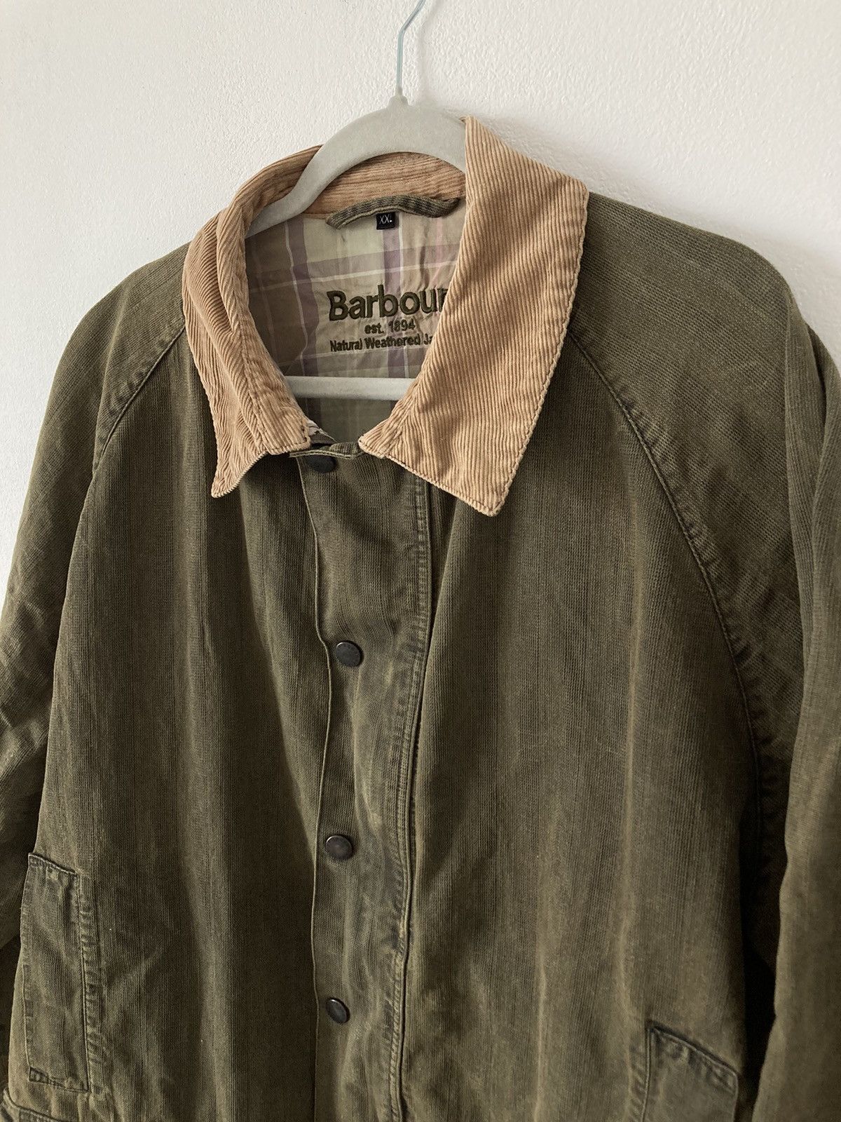 Barbour NATURAL WEATHERED JACKET Grailed