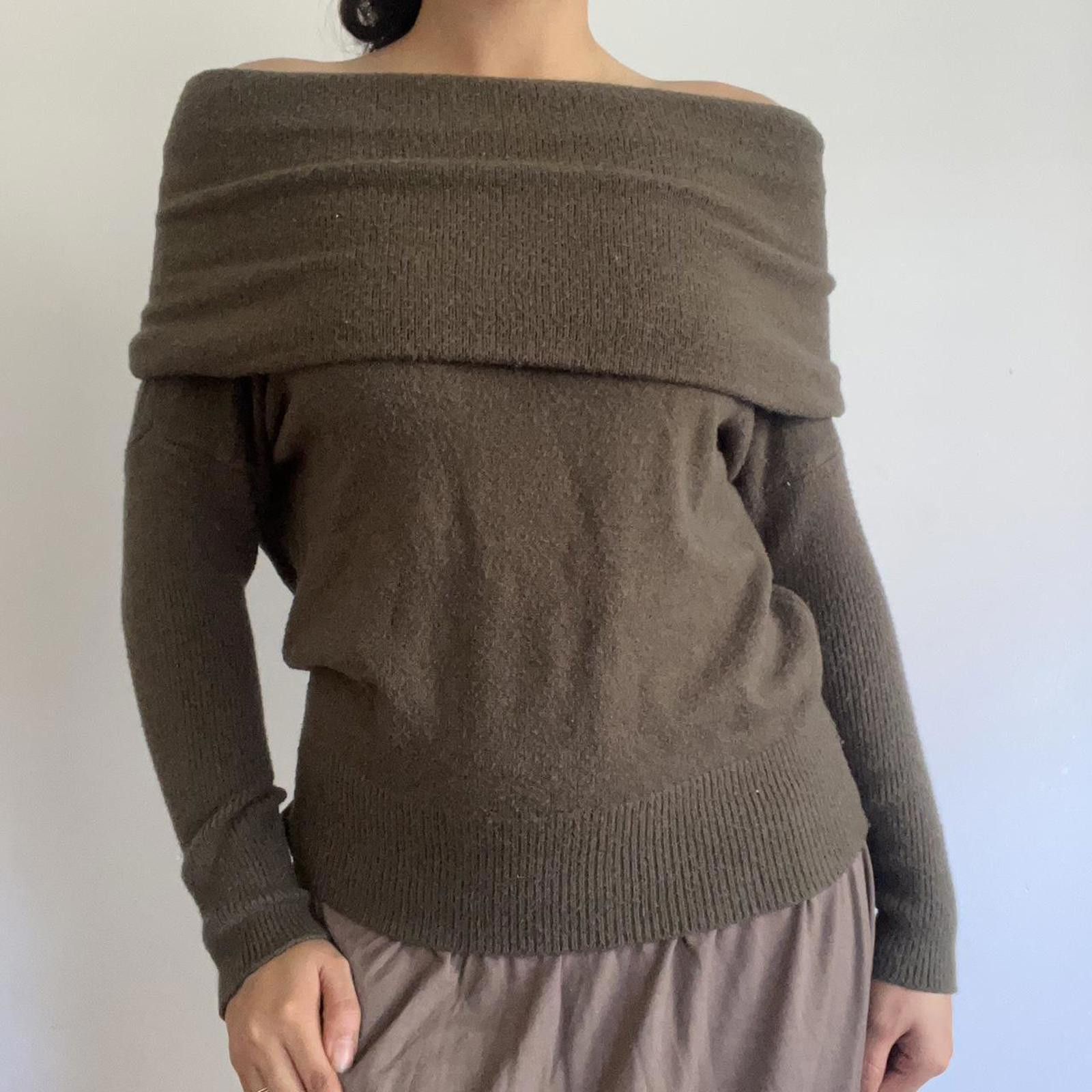 Other Dark green earth tone off-the-shoulder sweater Size S / US 4 / IT 40 - 3 Thumbnail