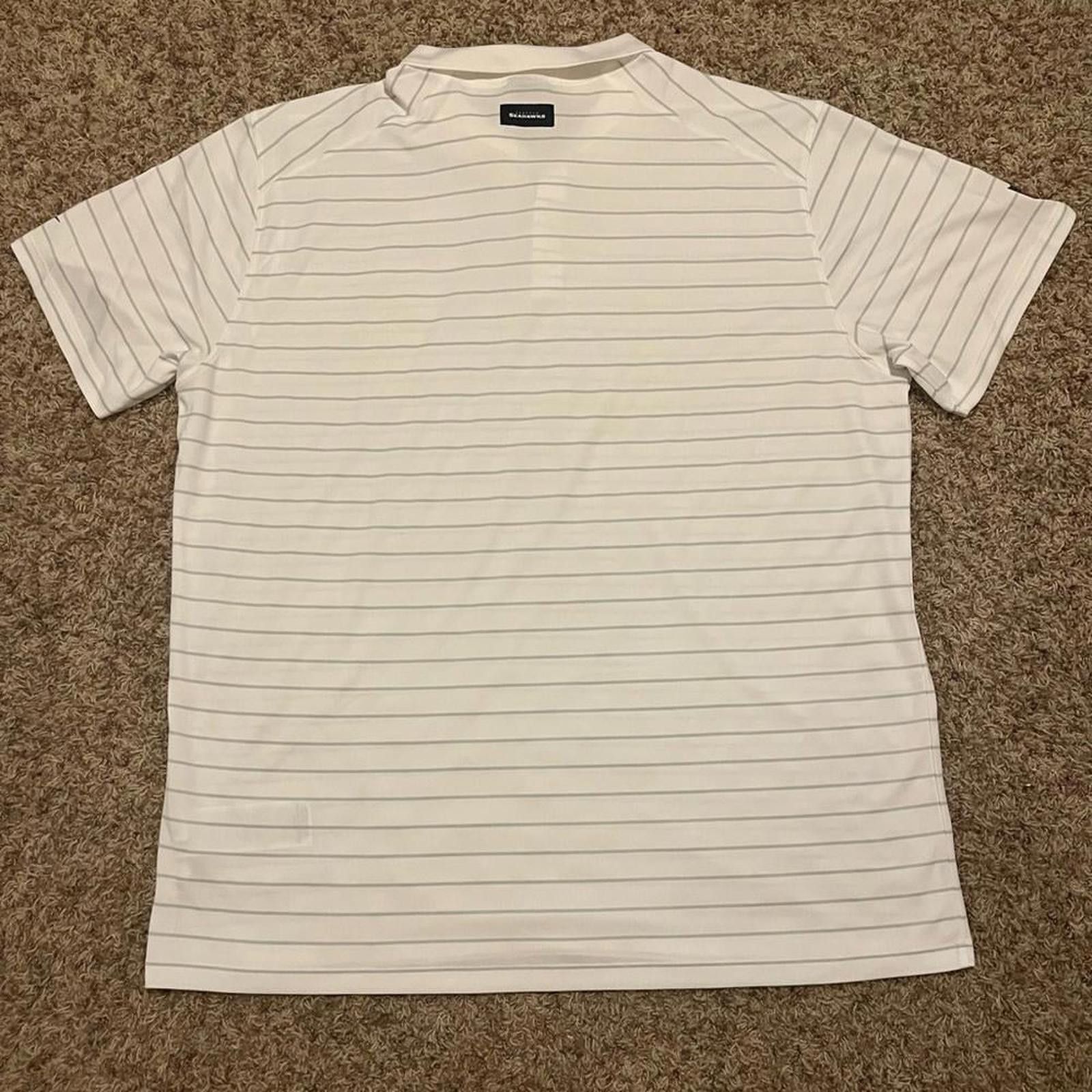 Nike Nike Men's White Seattle Seahawks Sideline Victory Coaches Performance Po Size US XXL / EU 58 / 5 - 2 Thumbnail