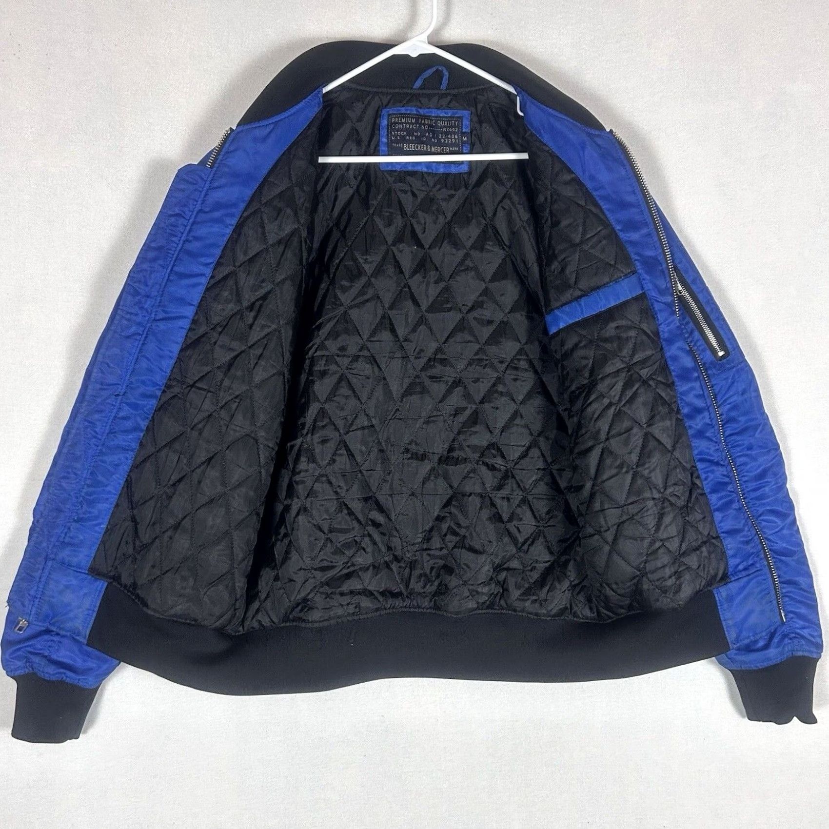 NANGA VINTAGE Bleecker & Mercer Bear Gang Bomber Jacket Nylon Blue Flow Size M Classic Unisex Adults Zip Pockets Full Zip Campaign/Theme Gang Size US M / EU 48-50 / 2 - 7 Thumbnail