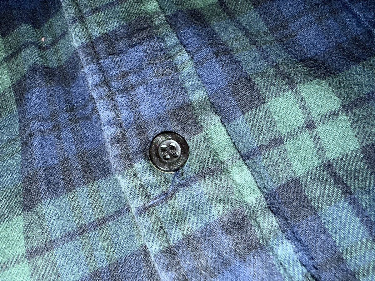 Kith Kith FW21 Black-watch Green/Navy Plaid Flannel Shirt Sz XL Size US XL / EU 56 / 4 - 4 Thumbnail
