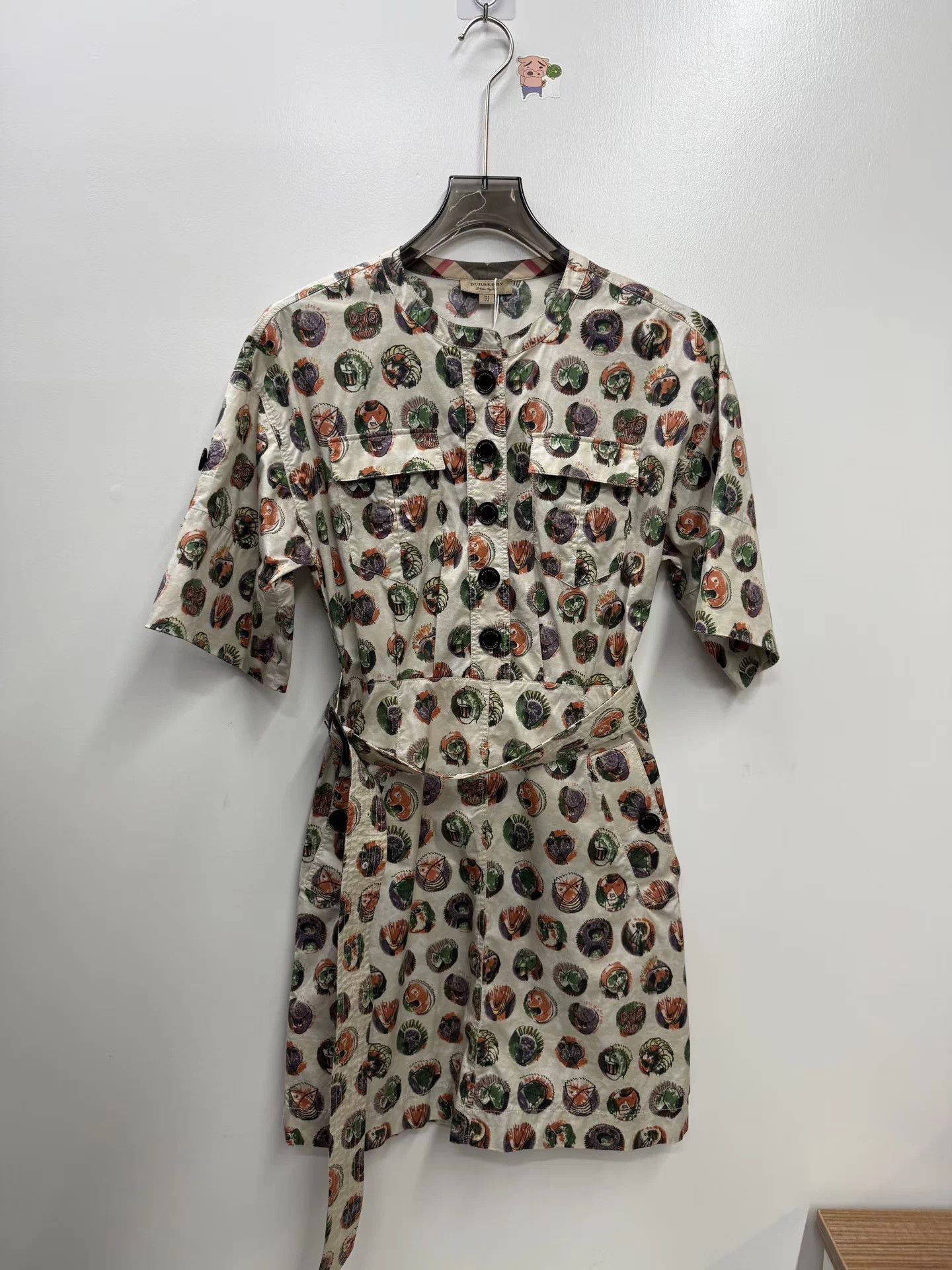 Burberry Burberry all over logo print women's 38 dress worn once Size S / US 4 / IT 40 - 1 Thumbnail