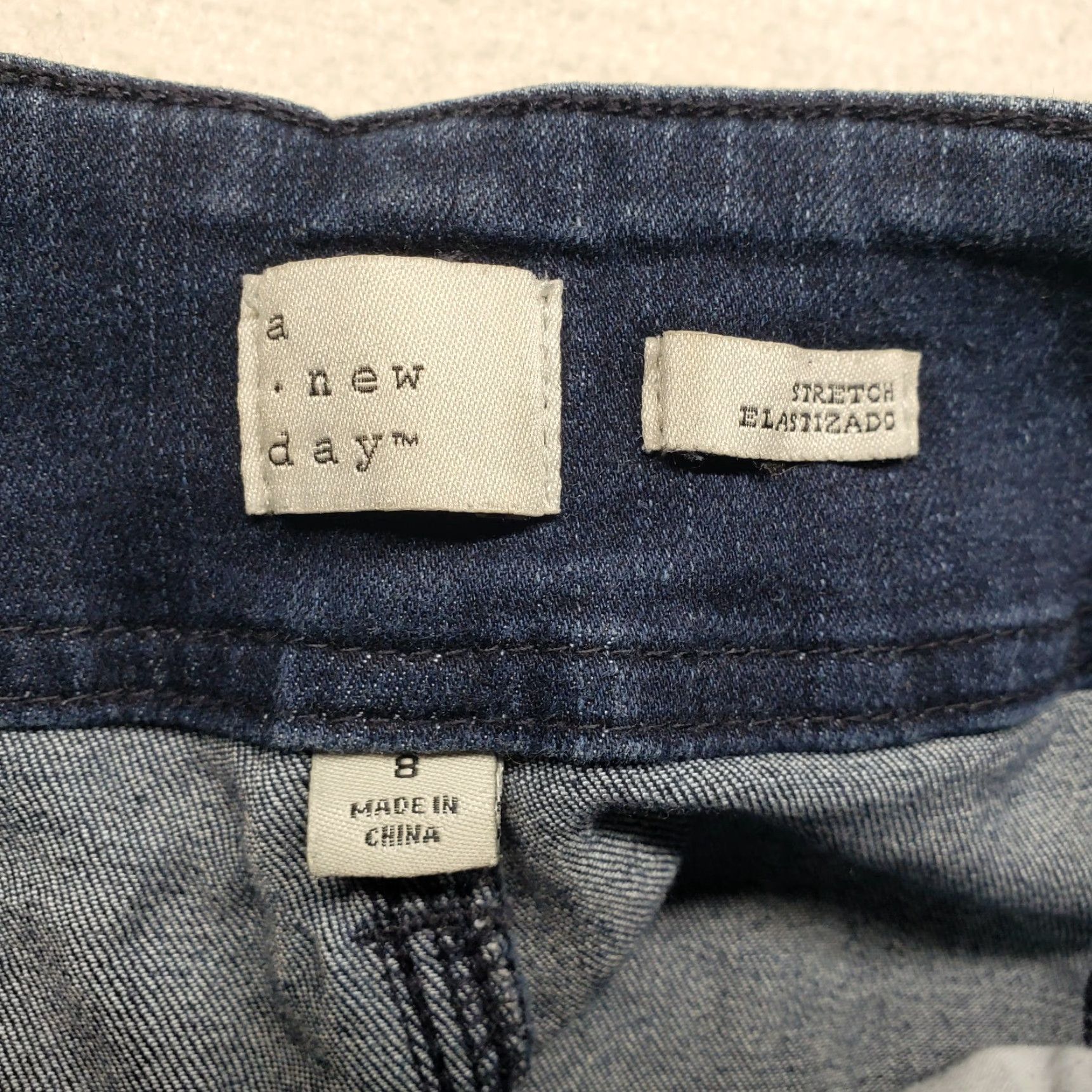 Vintage A New Day Jeans Stretch Elastizado Straight Mid Rise Denim Adult Women's Size 8 Size 30" / US 8 / IT 44 - 4 Thumbnail