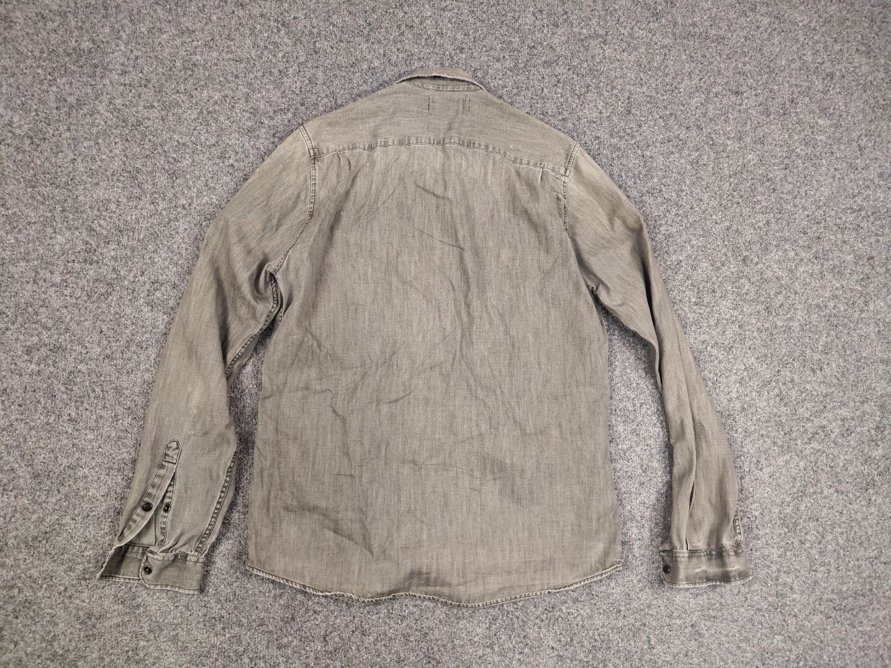 The Kooples The Kooples Jeans Fitted Distressed Button Denim Shirt Size US M / EU 48-50 / 2 - 15 Thumbnail