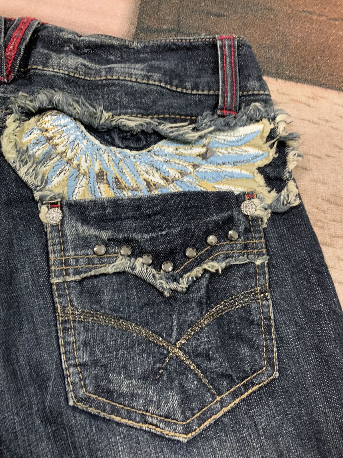 Hysteric Glamour SICK FLARE oririn japanese brand with back wing patch Size US 30 / EU 46 - 11 Thumbnail