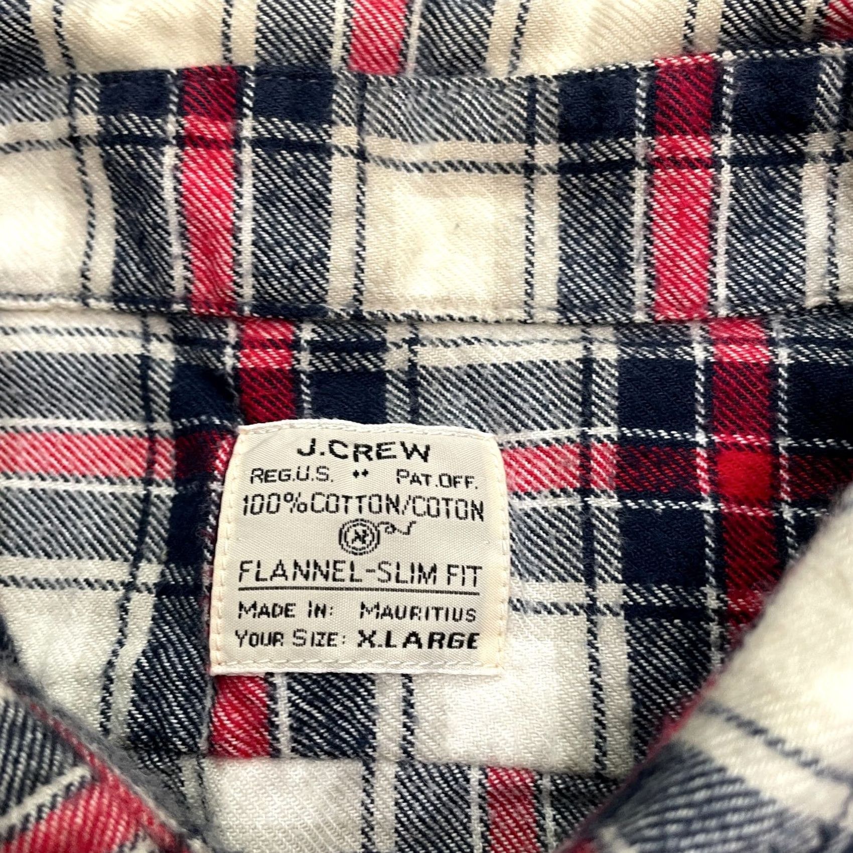 J.Crew J. Crew Flannel Slim Fit Shirt Mens XL Multicolor Plaid Button Down Long Sleeve Size US XL / EU 56 / 4 - 6 Thumbnail